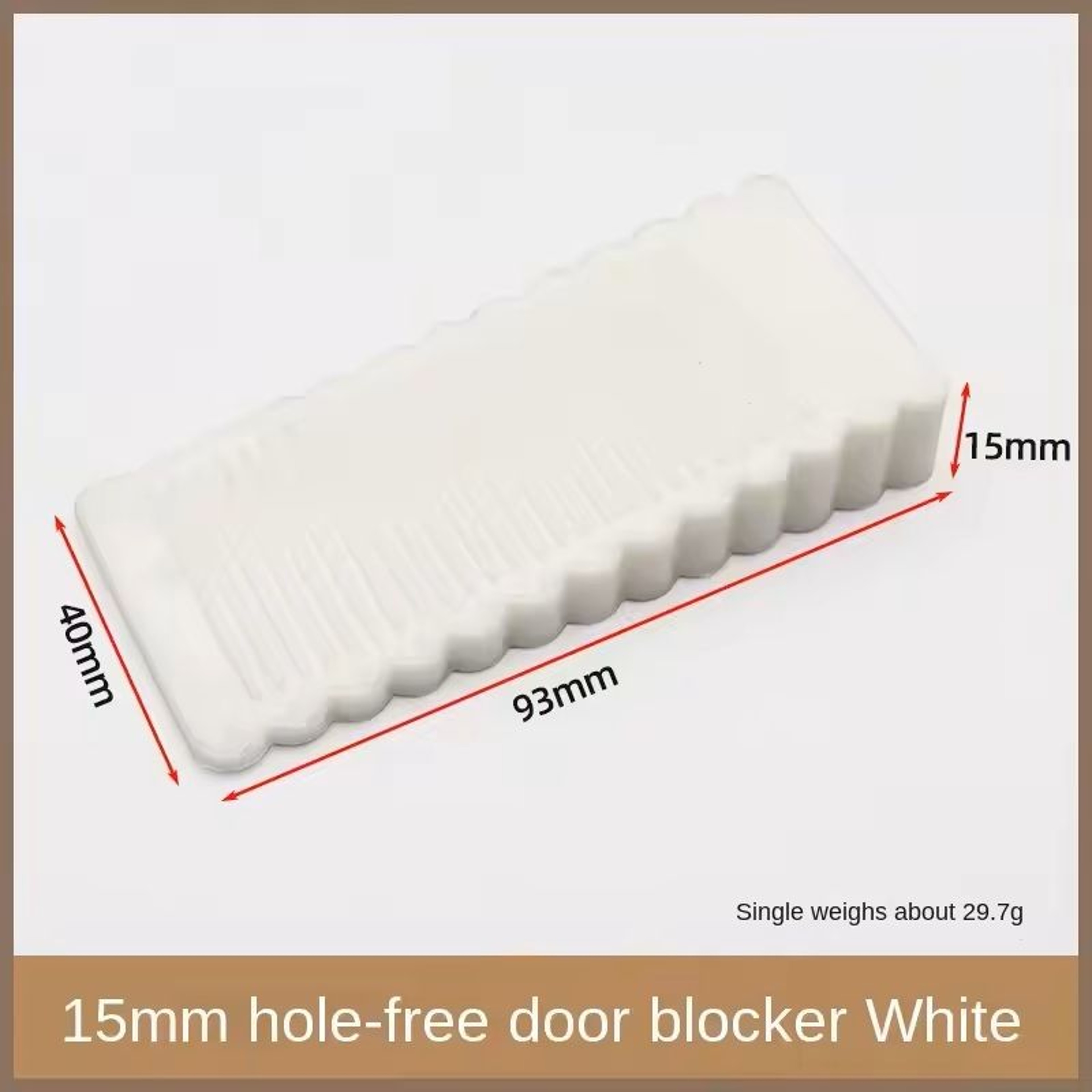 Safety Silicone Door Stopper Block NoDrill AntiSlip Wedge For Home And Office 1