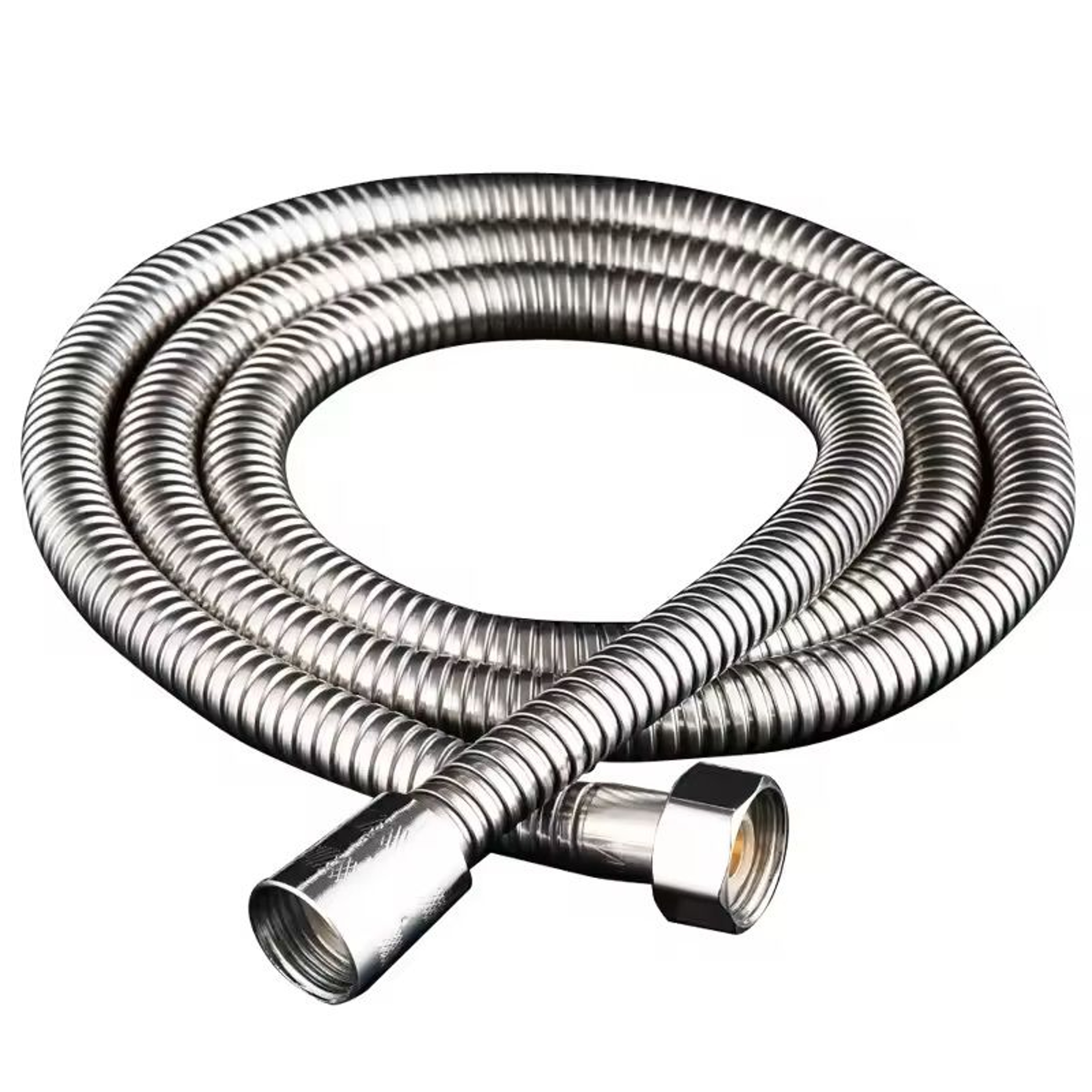 Flexible SUS 304 Stainless Steel Shower Hose  15 M  2 M Black  Silver Bathroom Extension Pipe 0