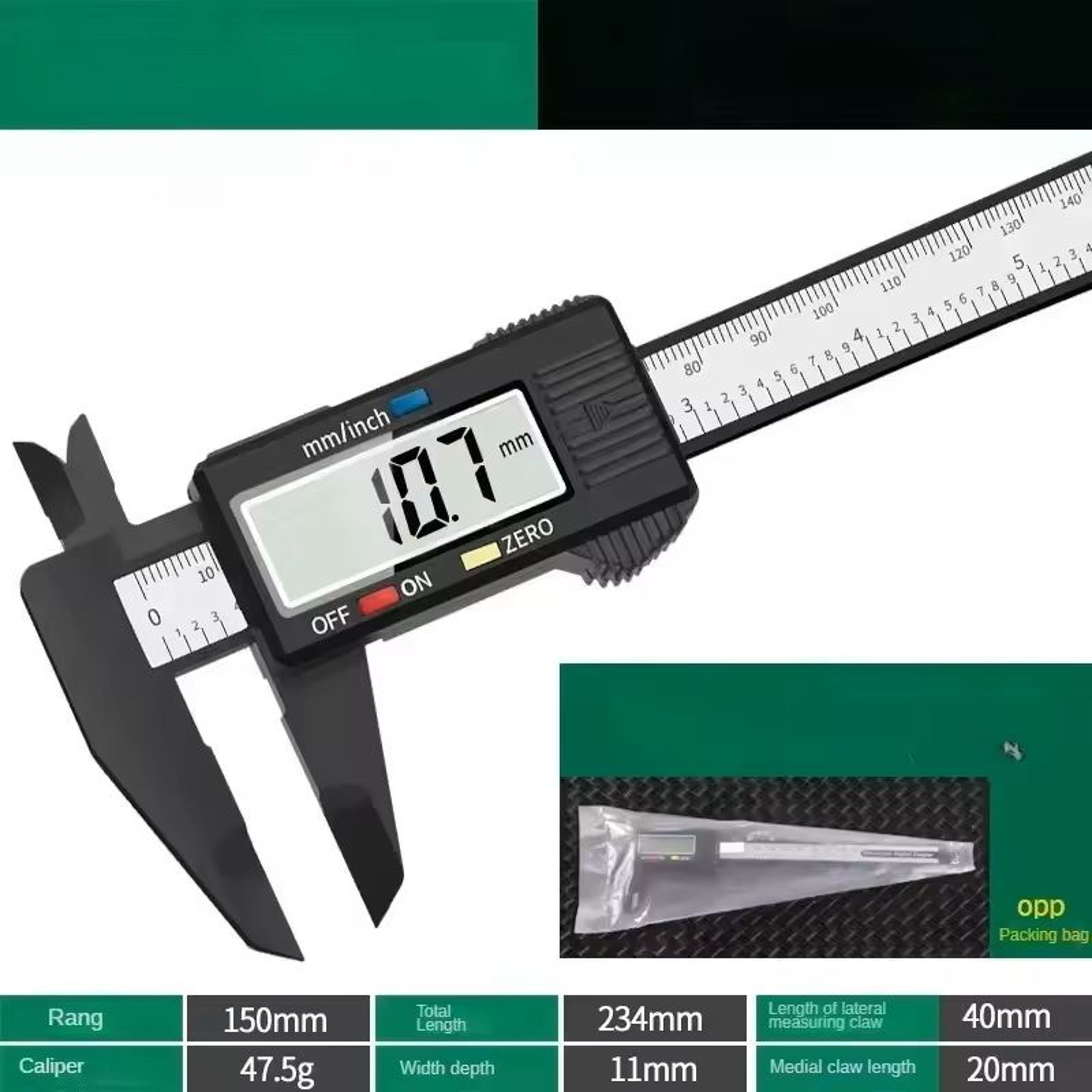 Digital Vernier Caliper HighPrecision Measuring Tool For Woodworking Metalwork  DIY 1