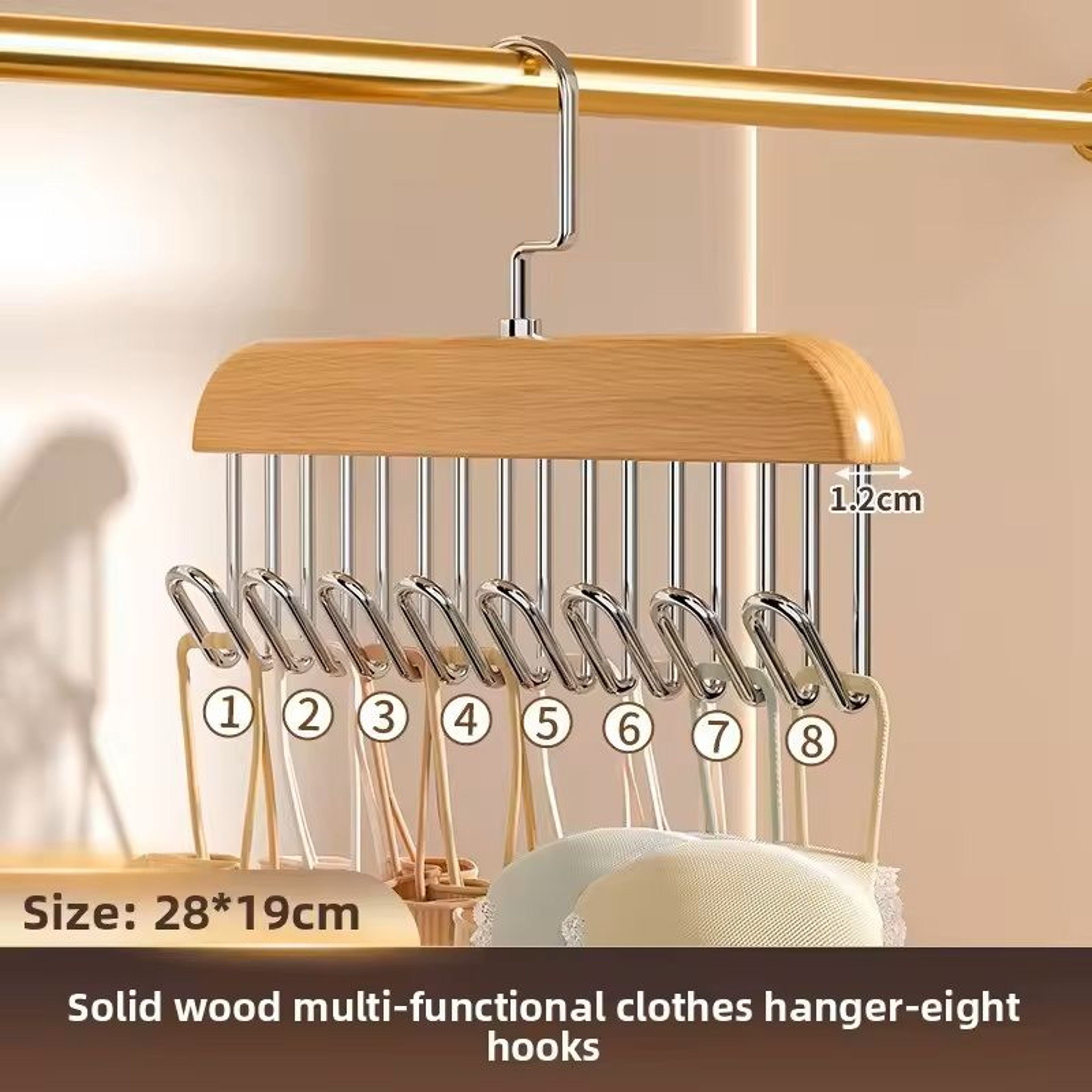 Multifunctional Clothes  Underwear Organizer Hanger  Durable Home Wardrobe Hook 1  3Pack 5