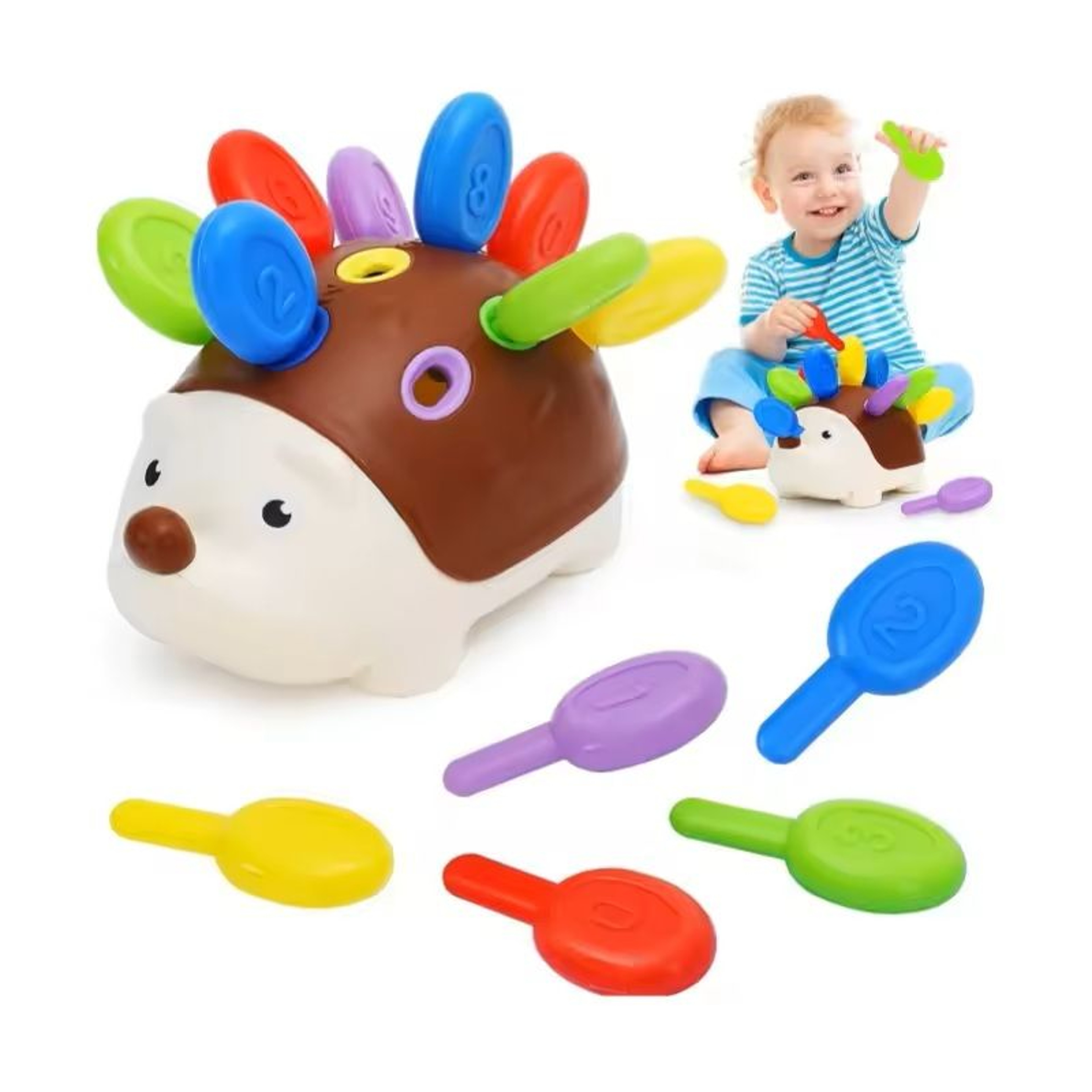 Sensory Hedgehog FineMotor Toy For Toddlers Montessori Early Learning  Development Toy 3