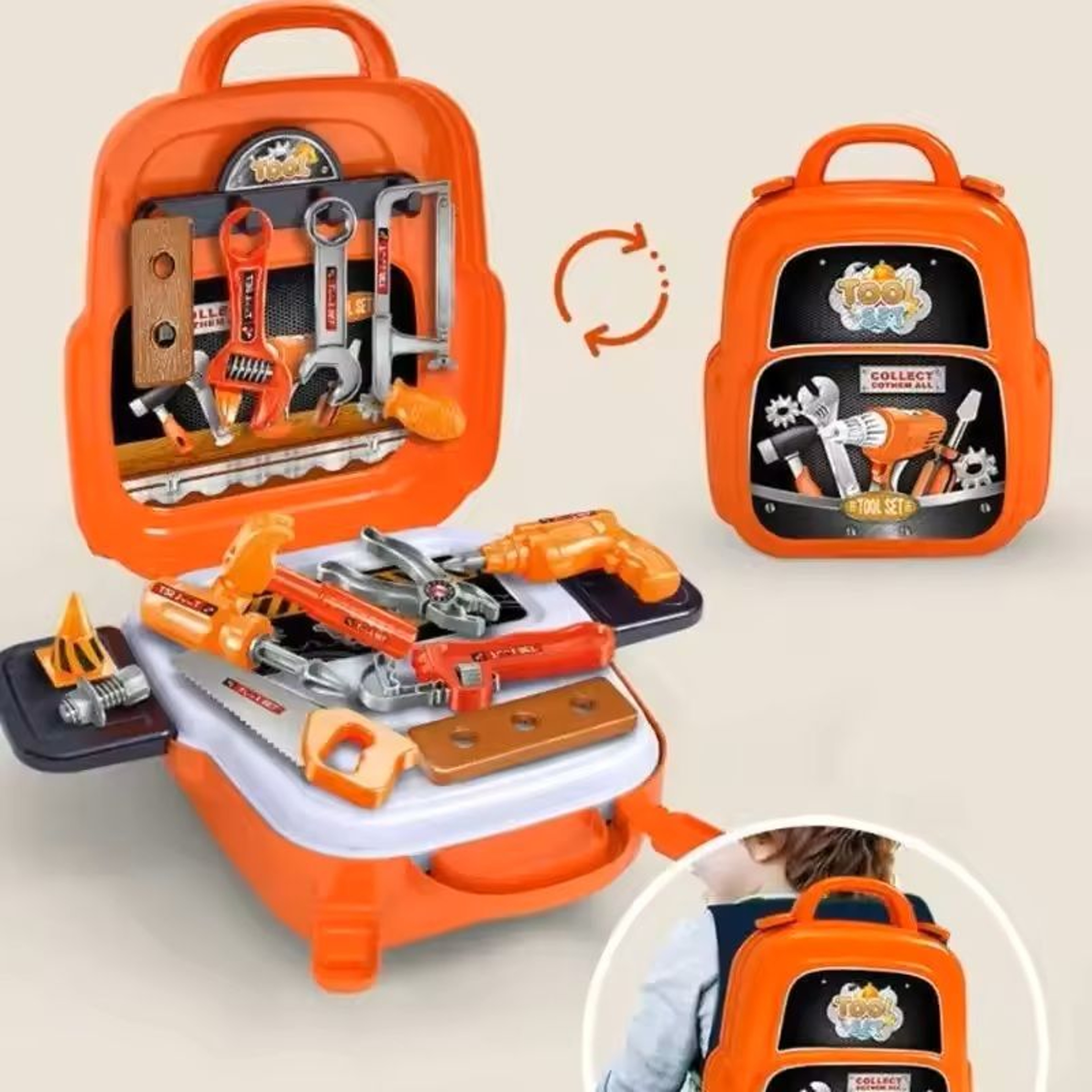 Childrens Construction Tool Set  Pretend Play DIY Kit For Toddlers  Kids 0