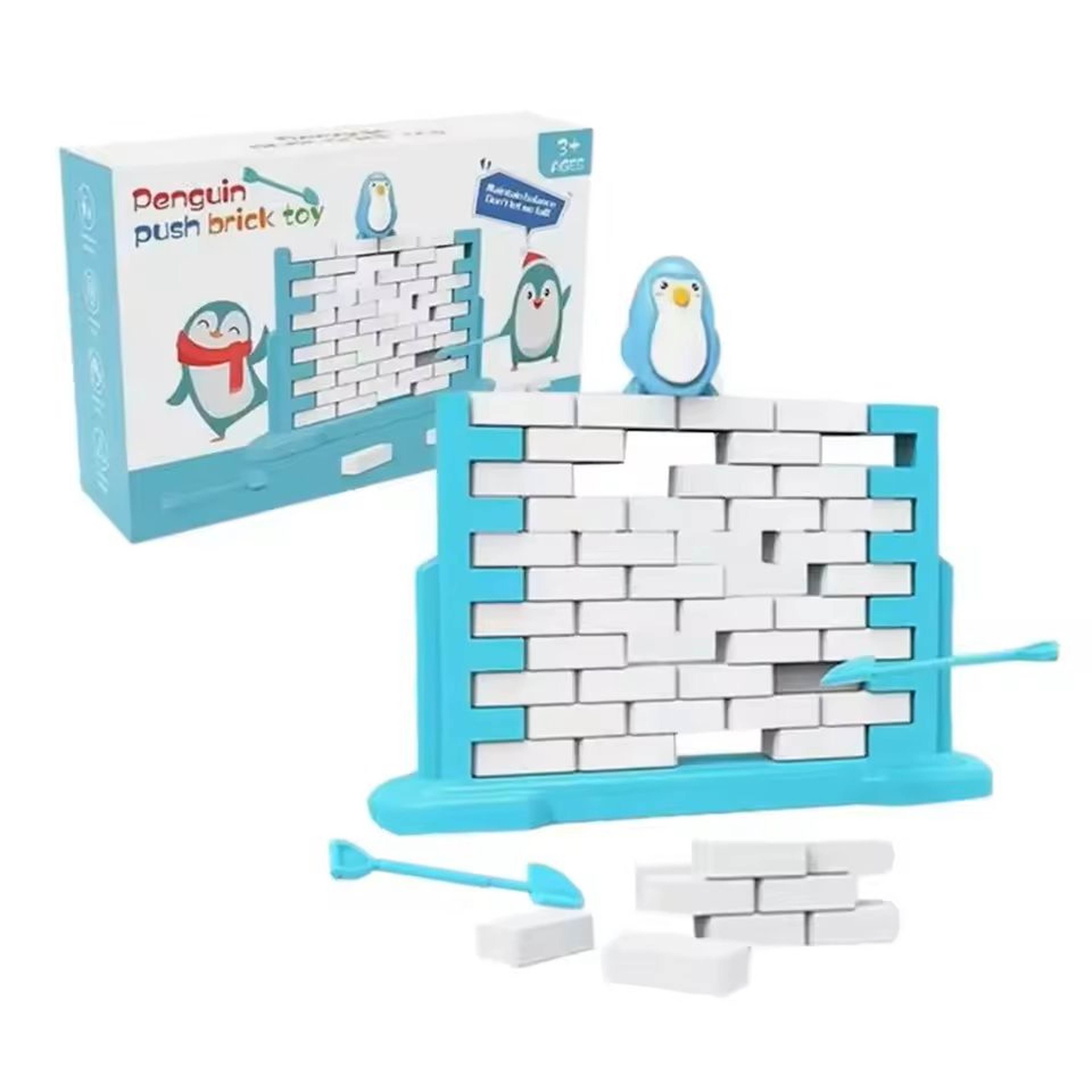 Penguin WallBuilding Board Game TwoPlayer Interactive Wall Toy For Kids 0