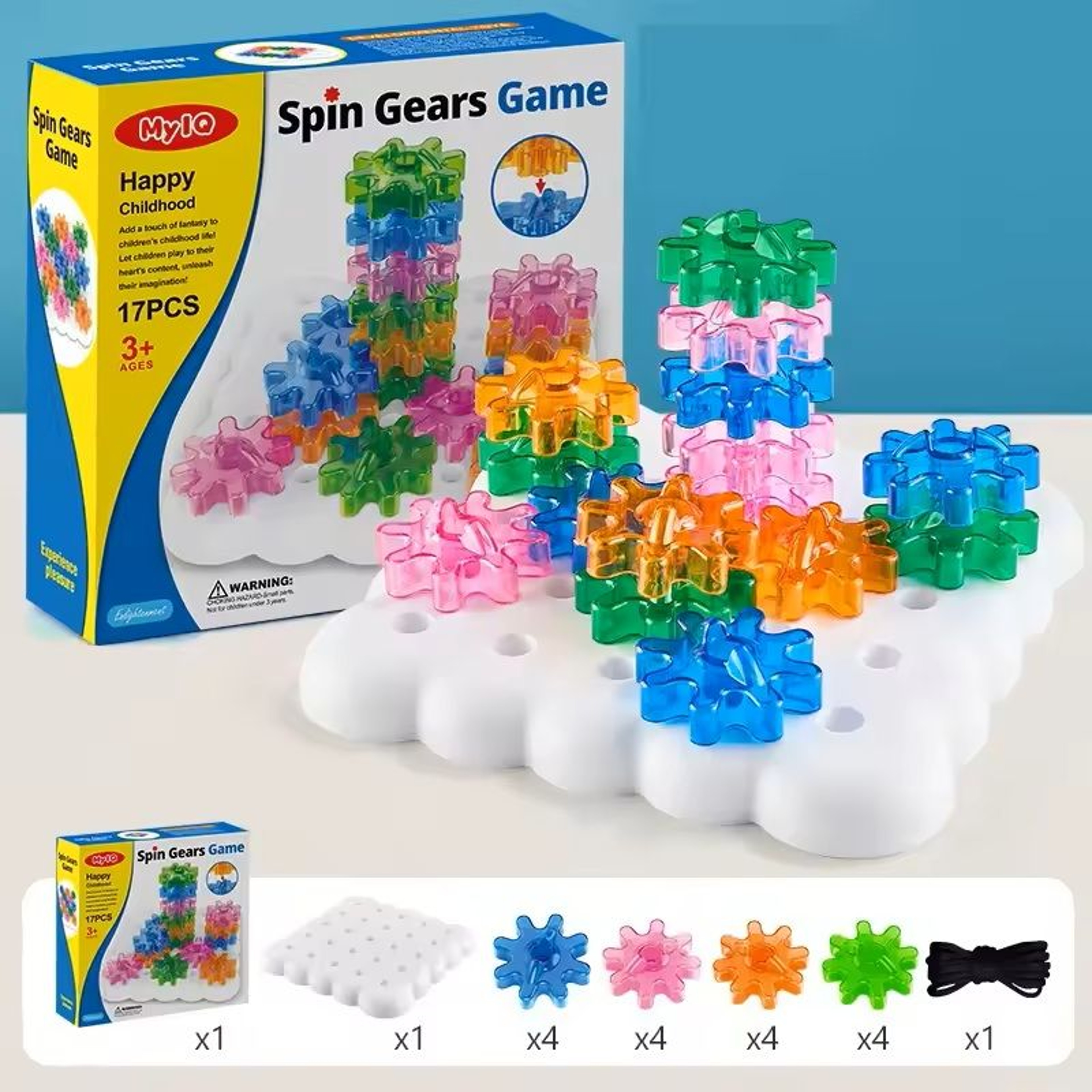 Montessori Peg Board Toy Oddler Building  Stacking Block Game For Early Learning 4