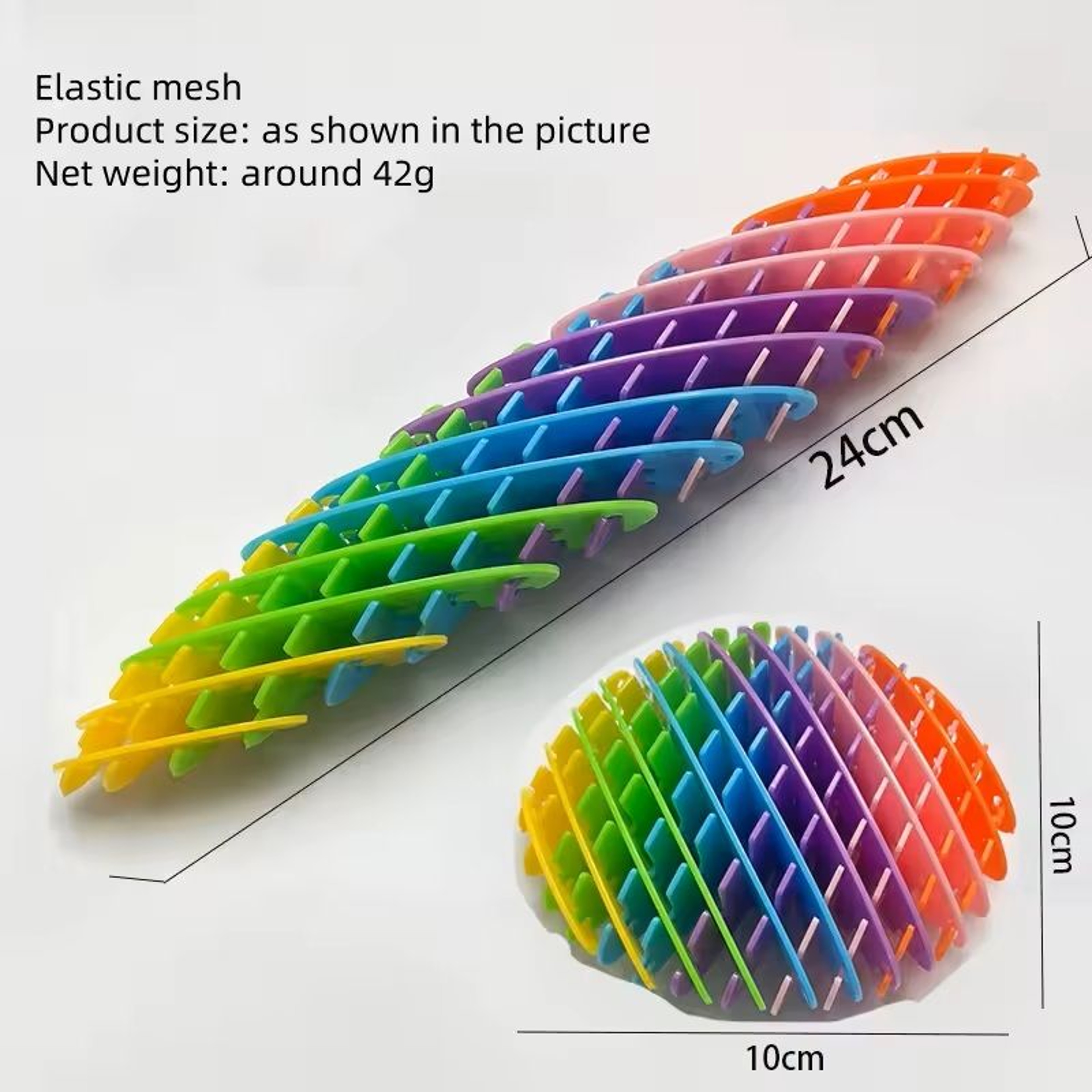 3D Elastic Worm Net PopIt Toy Stress Relief Fidget  Puzzle Bouncy Sensory Toy 3