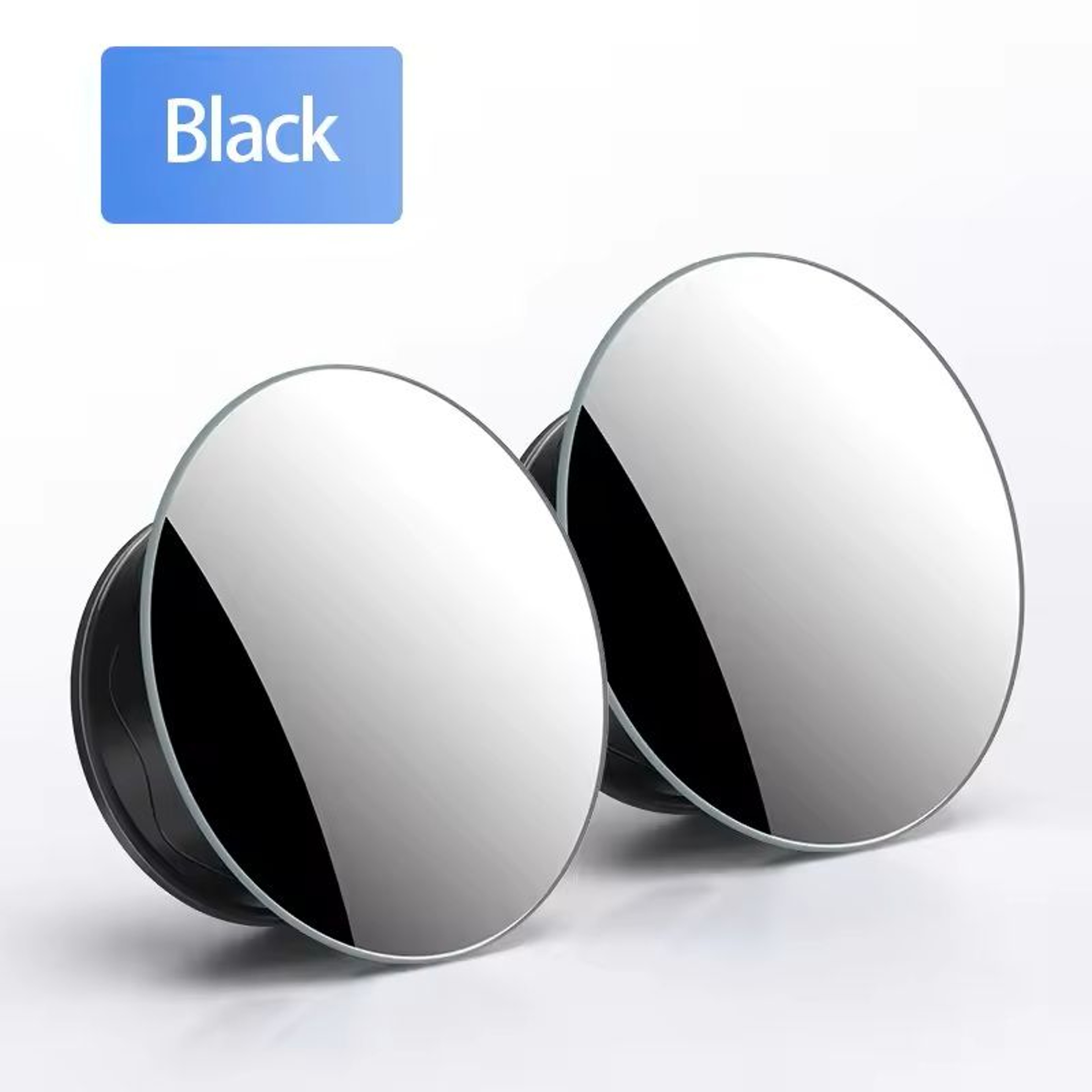 Rimless Convex Blind Spot Mirror 360 Adjustable SuctionCup Blind Spot  Rear View Mirror For Car Par 4