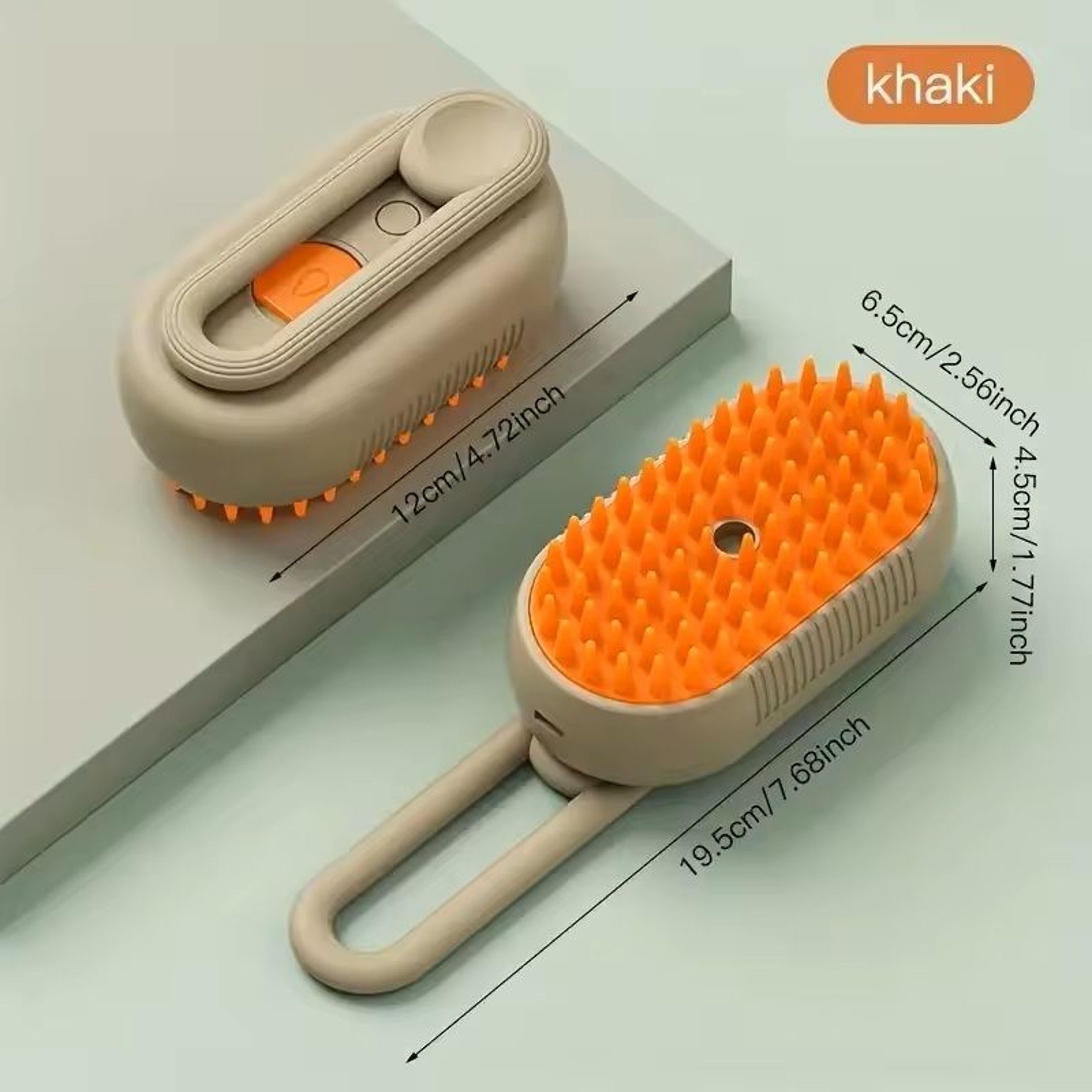 Pet Spray  Massage Brush Folding Rotatable HairBath Brush For Cats  Dogs SteamSpray Hair Removal  B 0