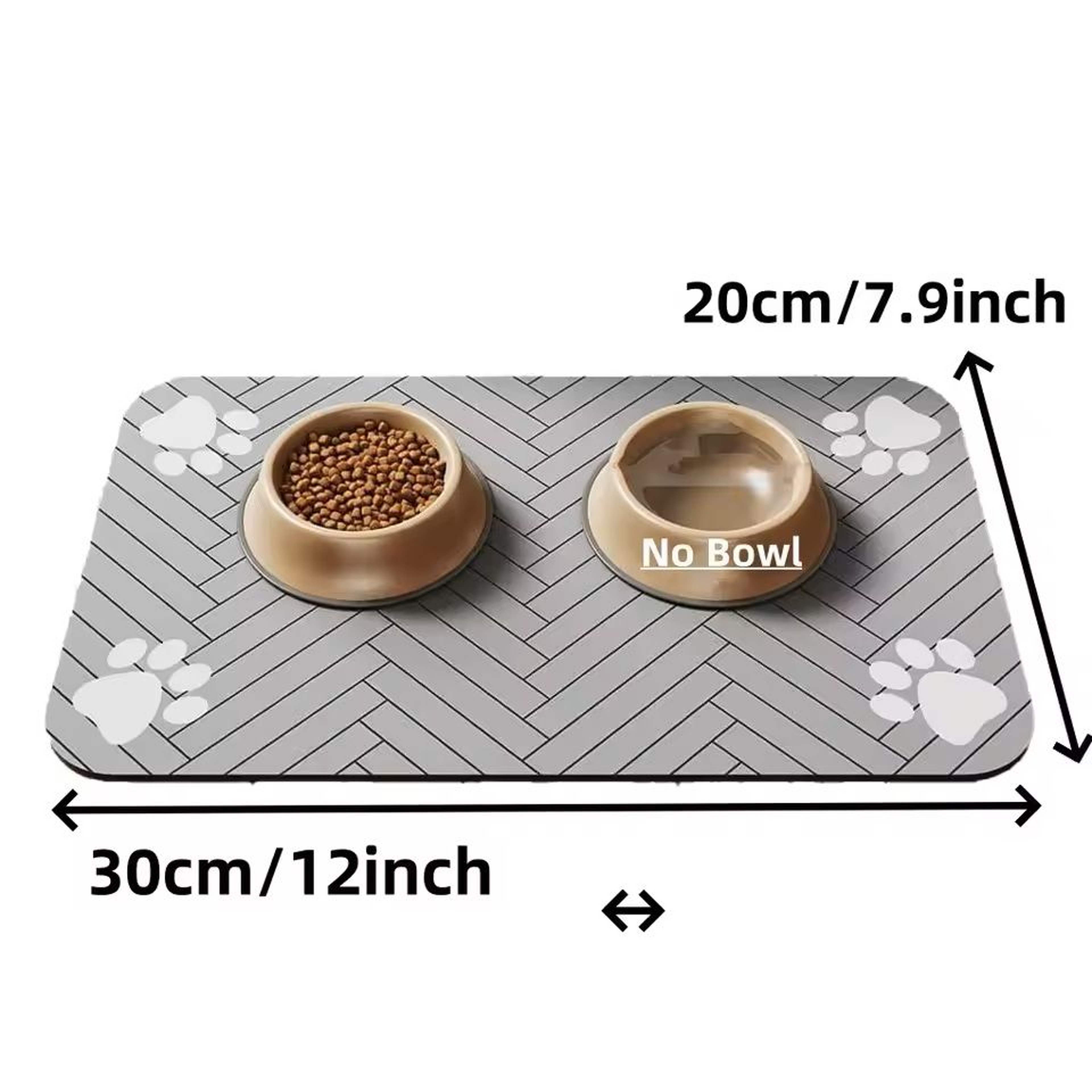 Absorbent Waterproof Pet Feeding Mat NonSlip Placemat For Cat  Dog Bowls 0