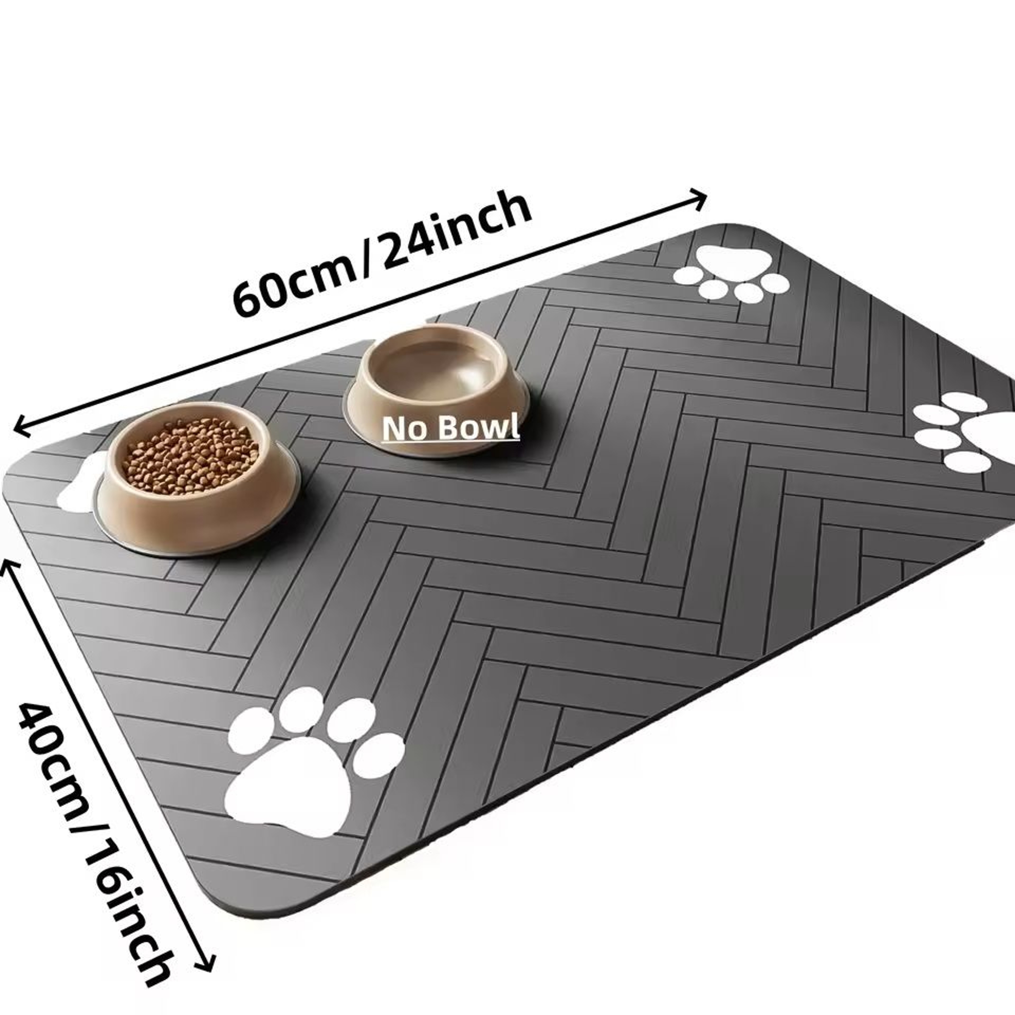 Absorbent Waterproof Pet Feeding Mat NonSlip Placemat For Cat  Dog Bowls 9