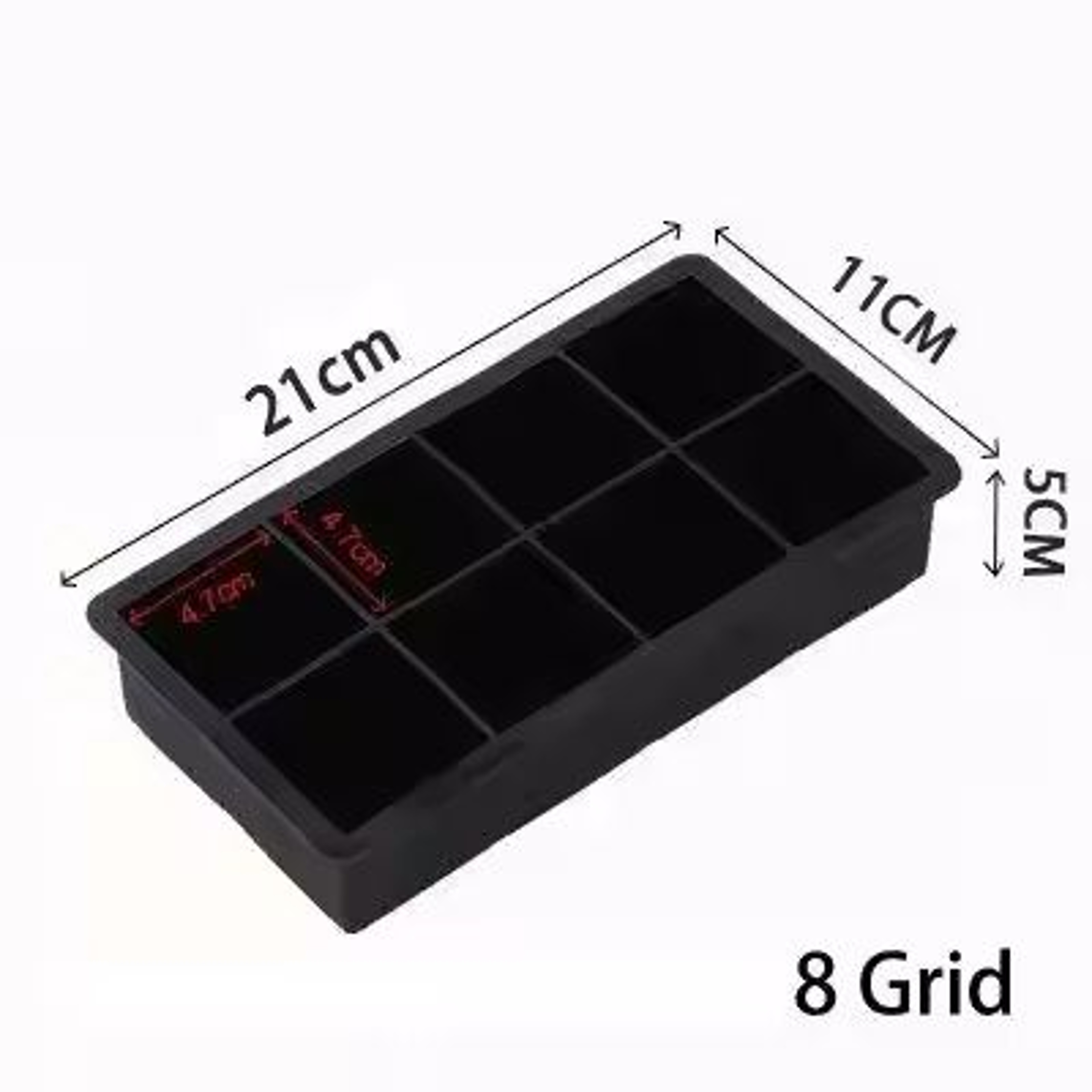 14Grid Silicone Ice Cube Tray Mold Reusable Flexible NonToxic Ice Cube Maker For Home  Bar Use 0