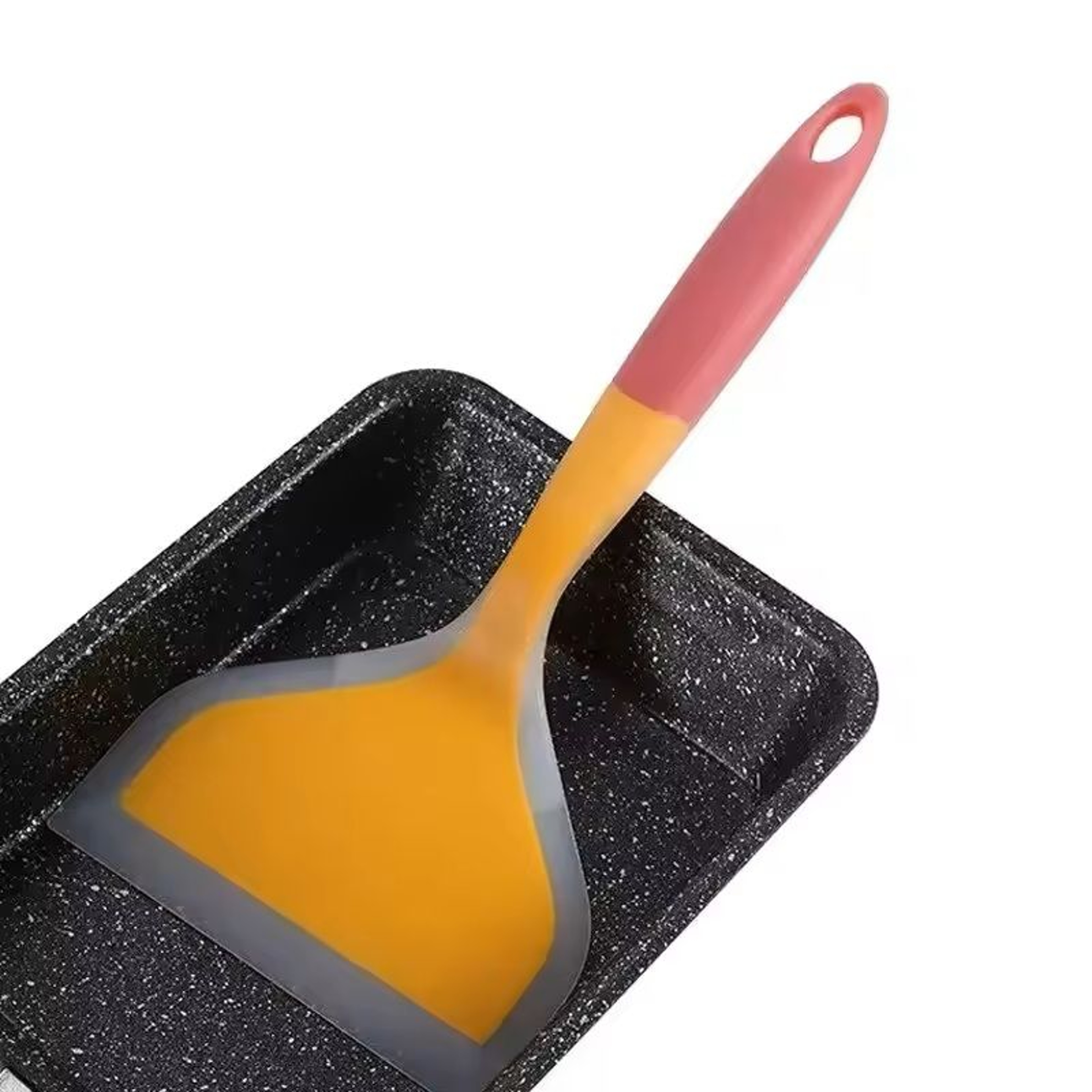 RandomColor Silicone Kitchen Spatula HeatResistant Cooking  Baking Utensil For Eggs Pizza  Meat 0