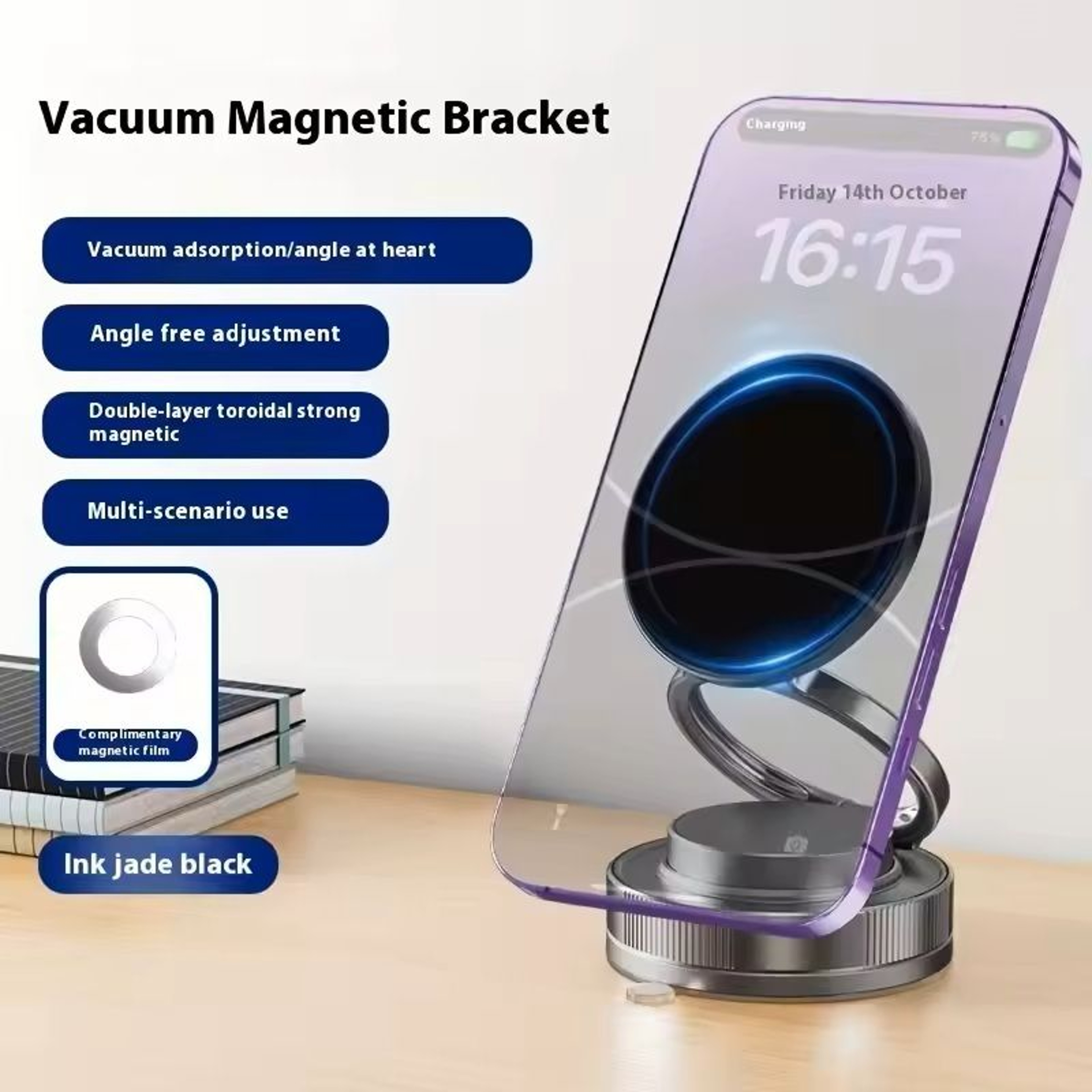 Super Strong Magnetic Foldable Phone Mount Universal Car  Desk Mount For IPhone  Android 0