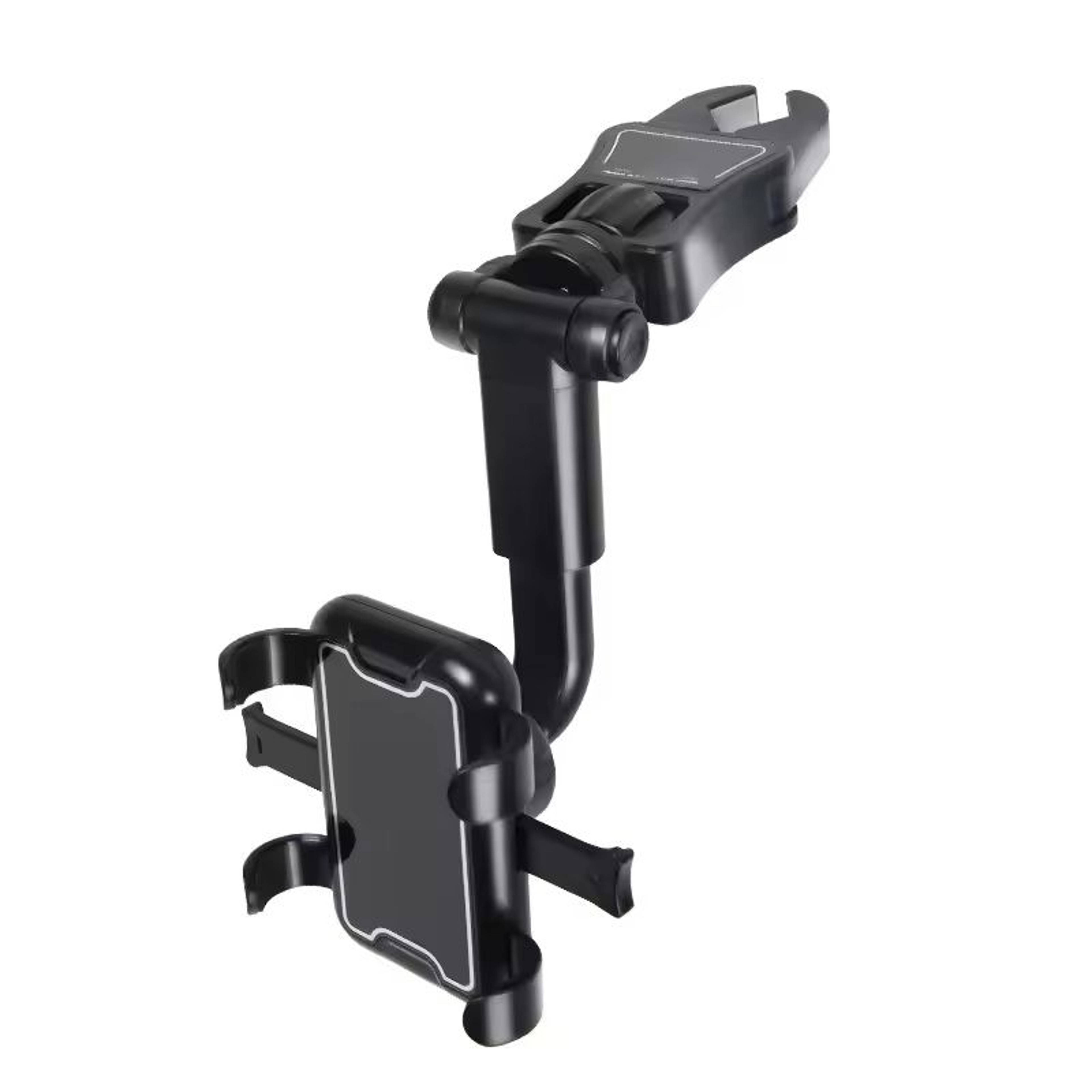 360 Degrees Car Phone Clip Mount Flexible Rearview Mirror Mobile Holder For IPhone  Android 2