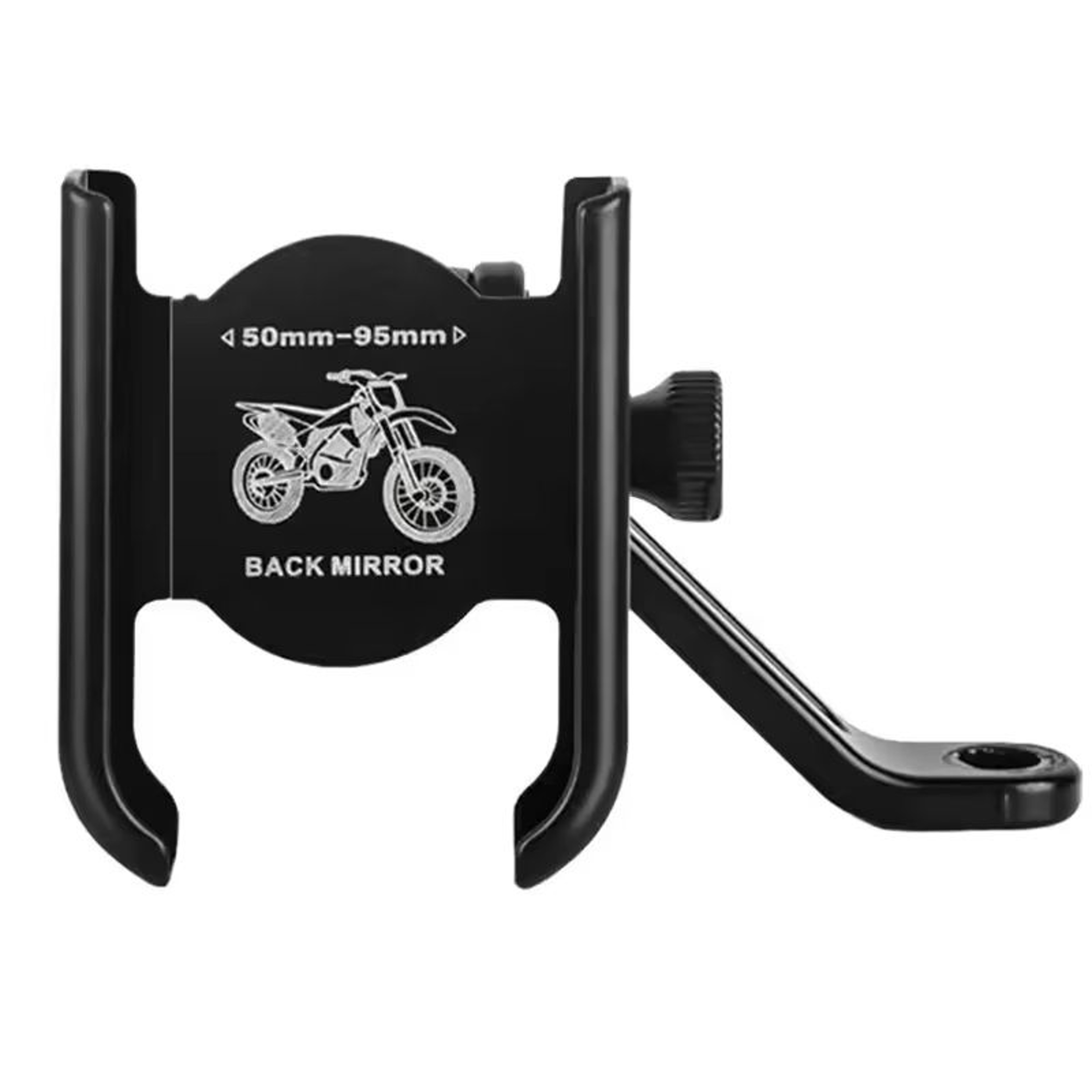 Aluminum Handlebar Phone Holder Motorcycle  Bicycle GPS Mount Bracket With Adjustable Clip For Smar 2