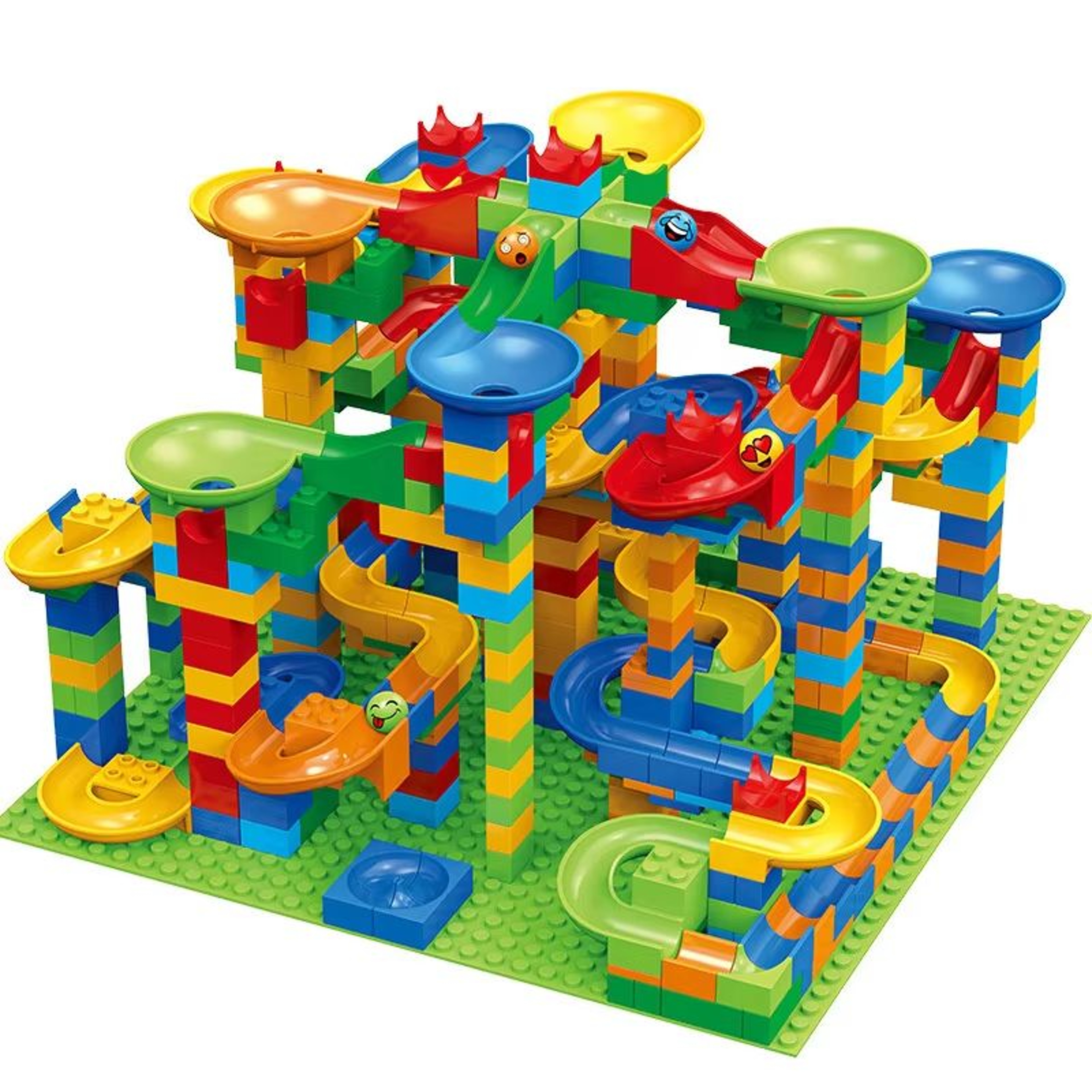 168 PCS DIY Marble Run Maze Blocks  STEM Building Toy For Kids Creative Animal Shapes  Ball Track F 2