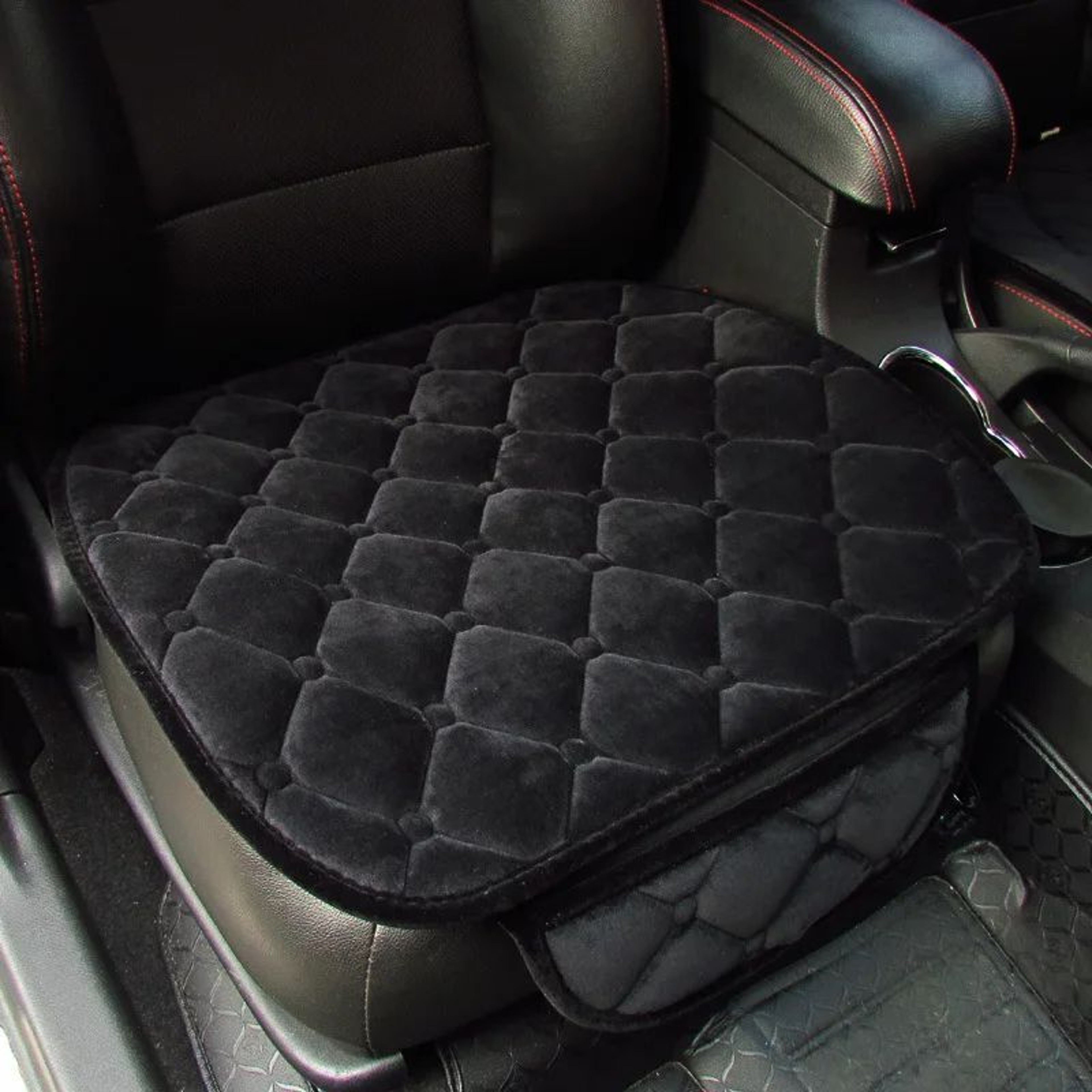 Plush NonSlip Car Front And Back Seat Protector  Soft Durable Seat Cushion Mat For Comfort  Protect 6