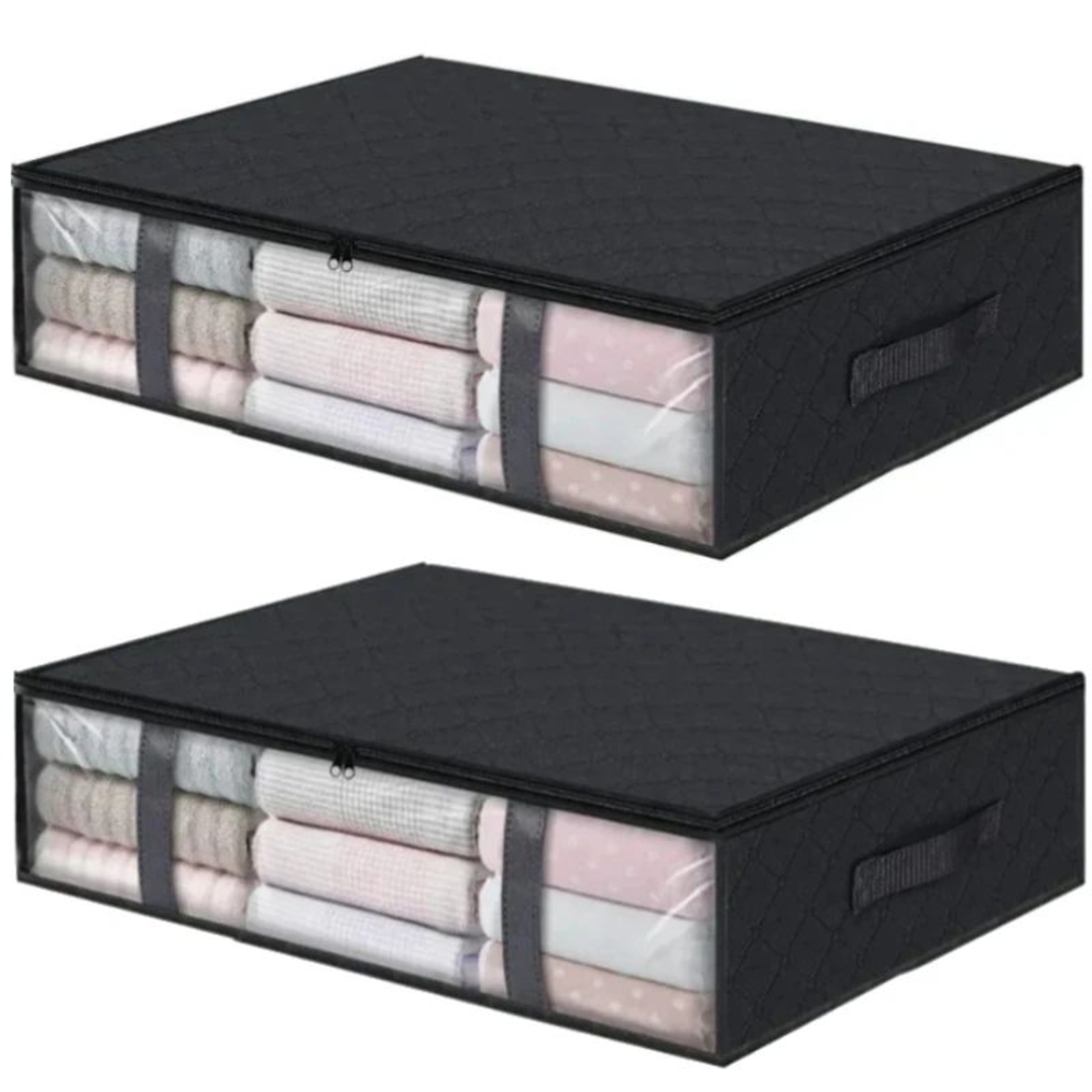 Ultra Space Under Bed Storage Bags  Large Capacity Foldable Quilt  Clothes Organizer Dustproof Ward