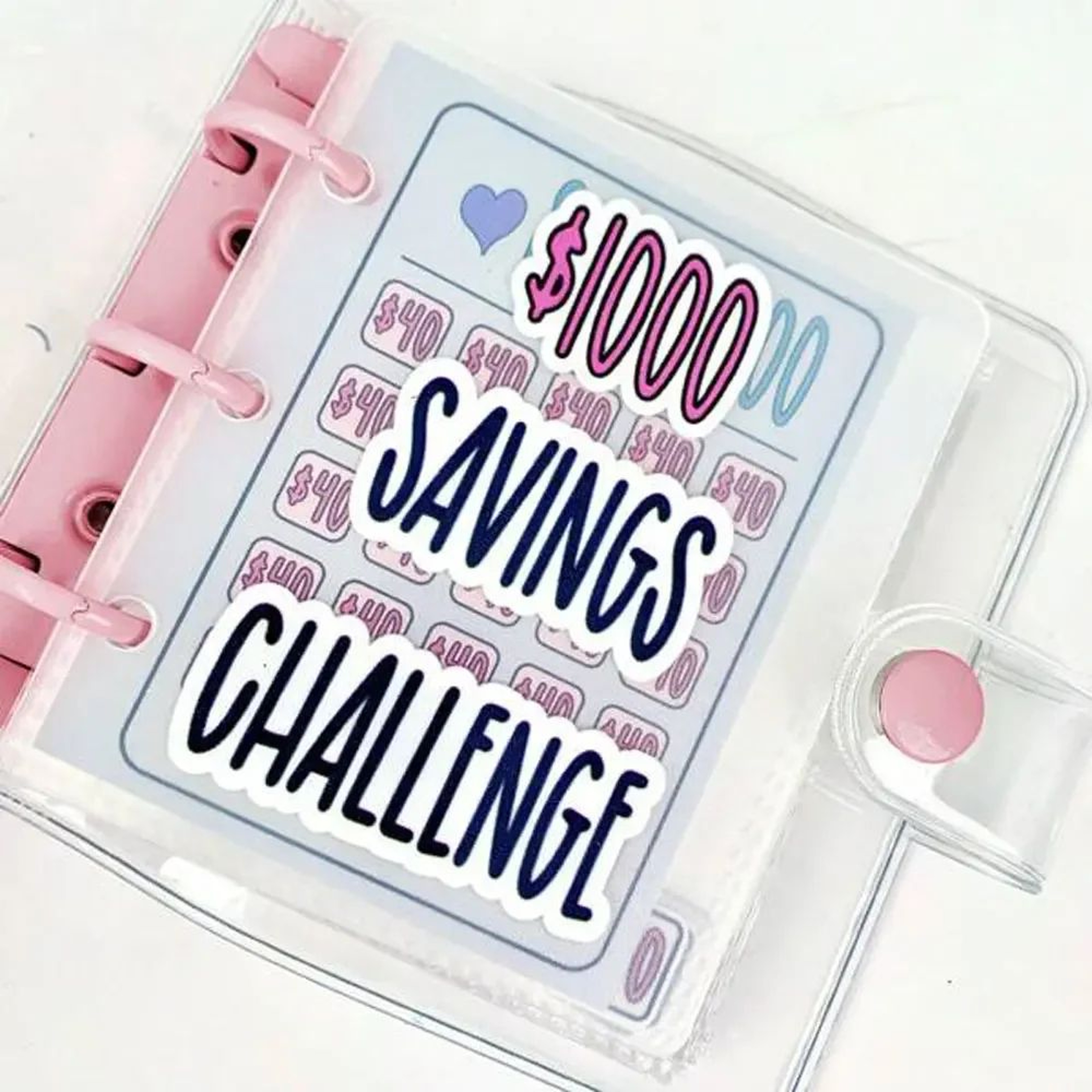 1000 Savings Challenge Binder  Money Saving Binder With Envelopes Cash Budget Planner And Challenge 3