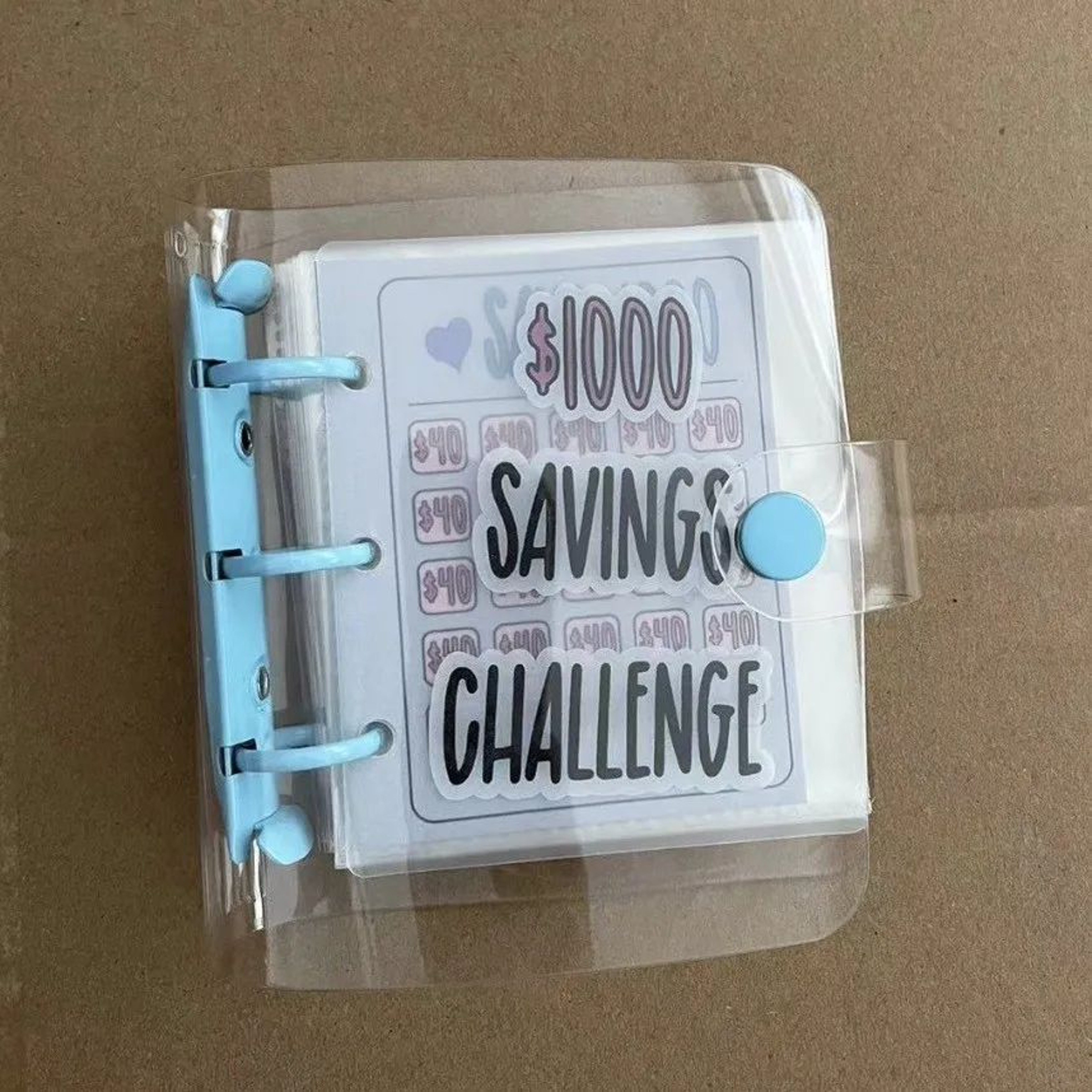 1000 Savings Challenge Binder  Money Saving Binder With Envelopes Cash Budget Planner And Challenge 6