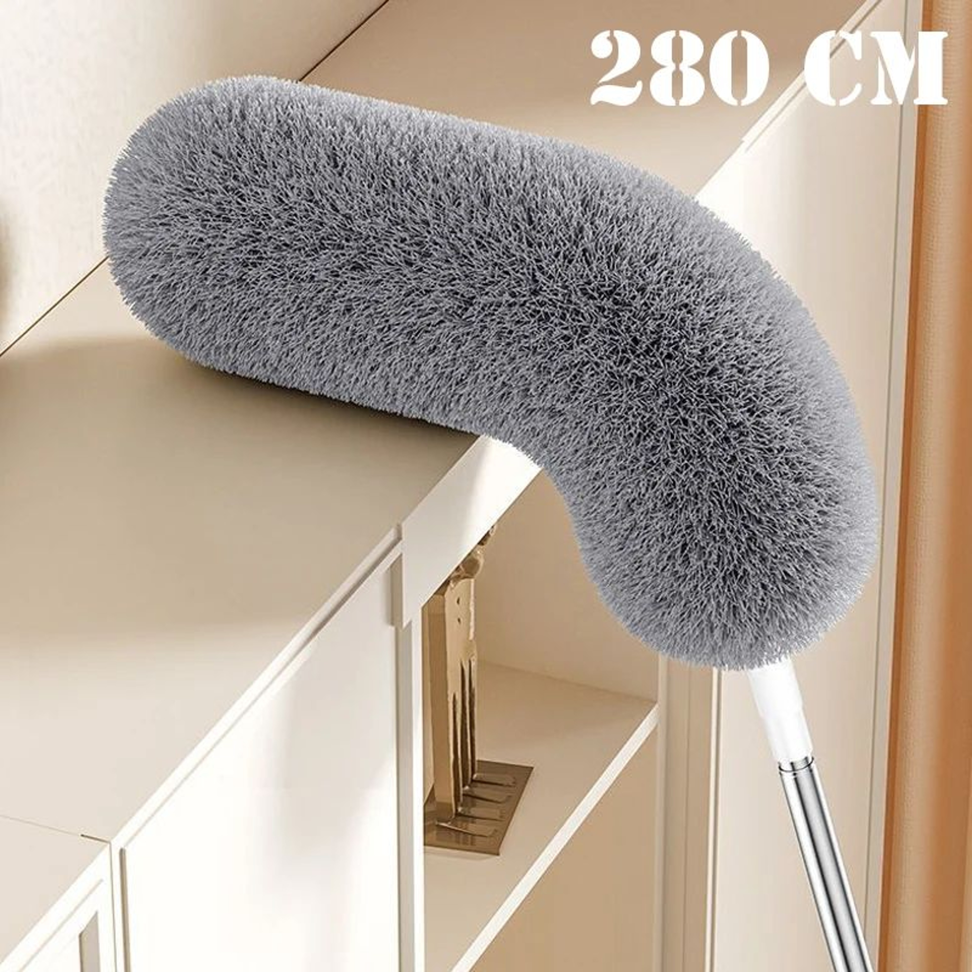 Extendable Microfiber Duster With Telescopic Pole  Retractable Washable Ceiling  High Reach Dust Re 0