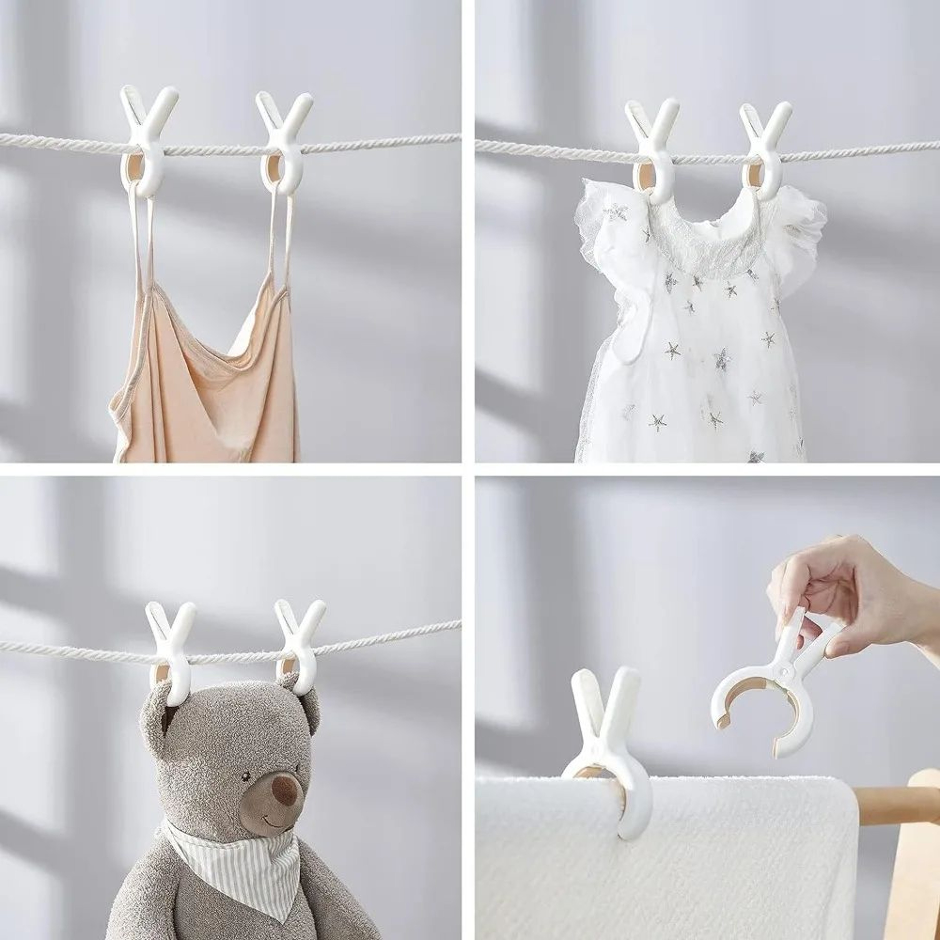 Windproof Beach Towel Clips 24 Pcs Per Pack  HeavyDuty Plastic Quilt  Clothes Hangers For Drying An 4