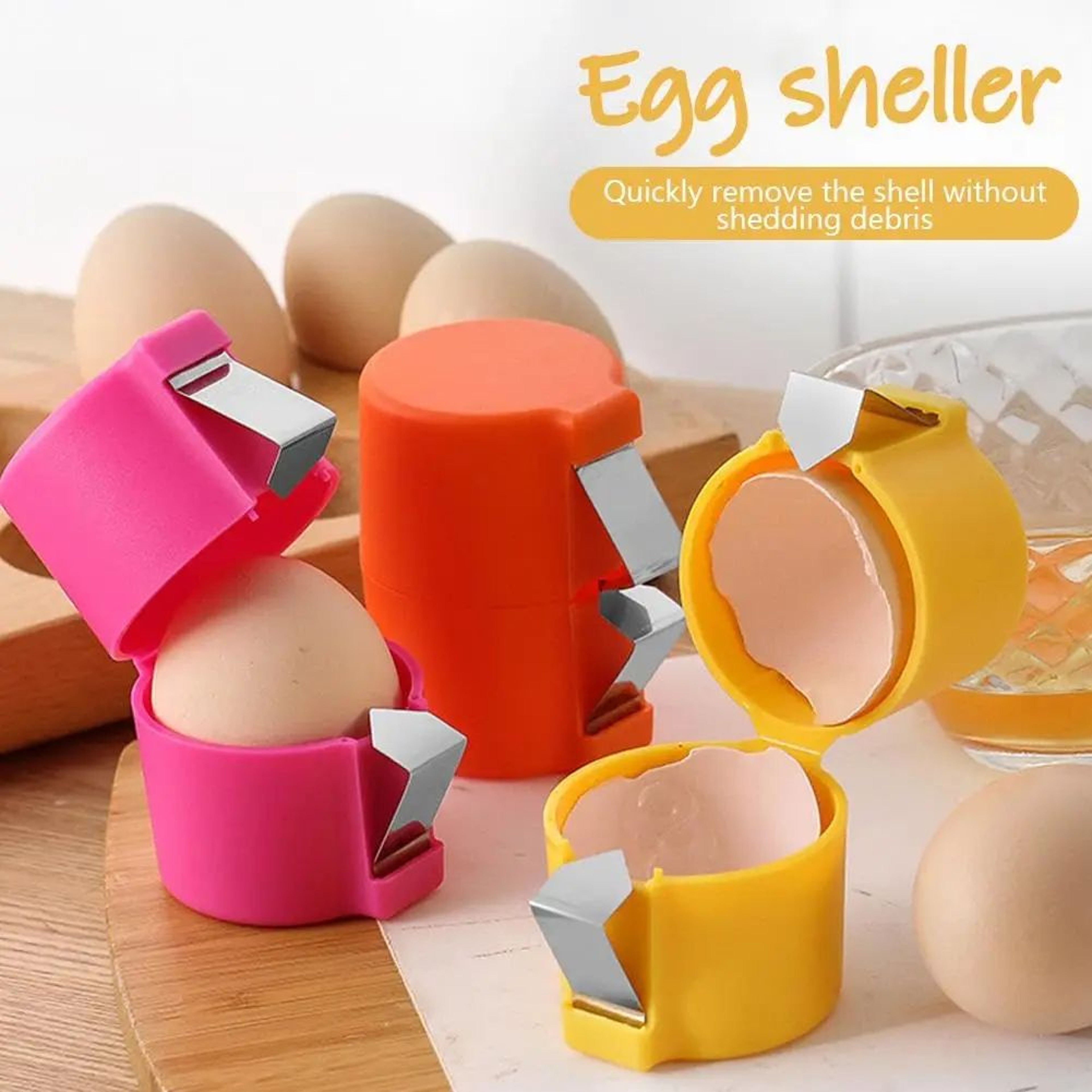 Handheld Egg Opener  Cracker Set  Food Safe Egg Breaker Tool For Cooking Baking And Camping 3