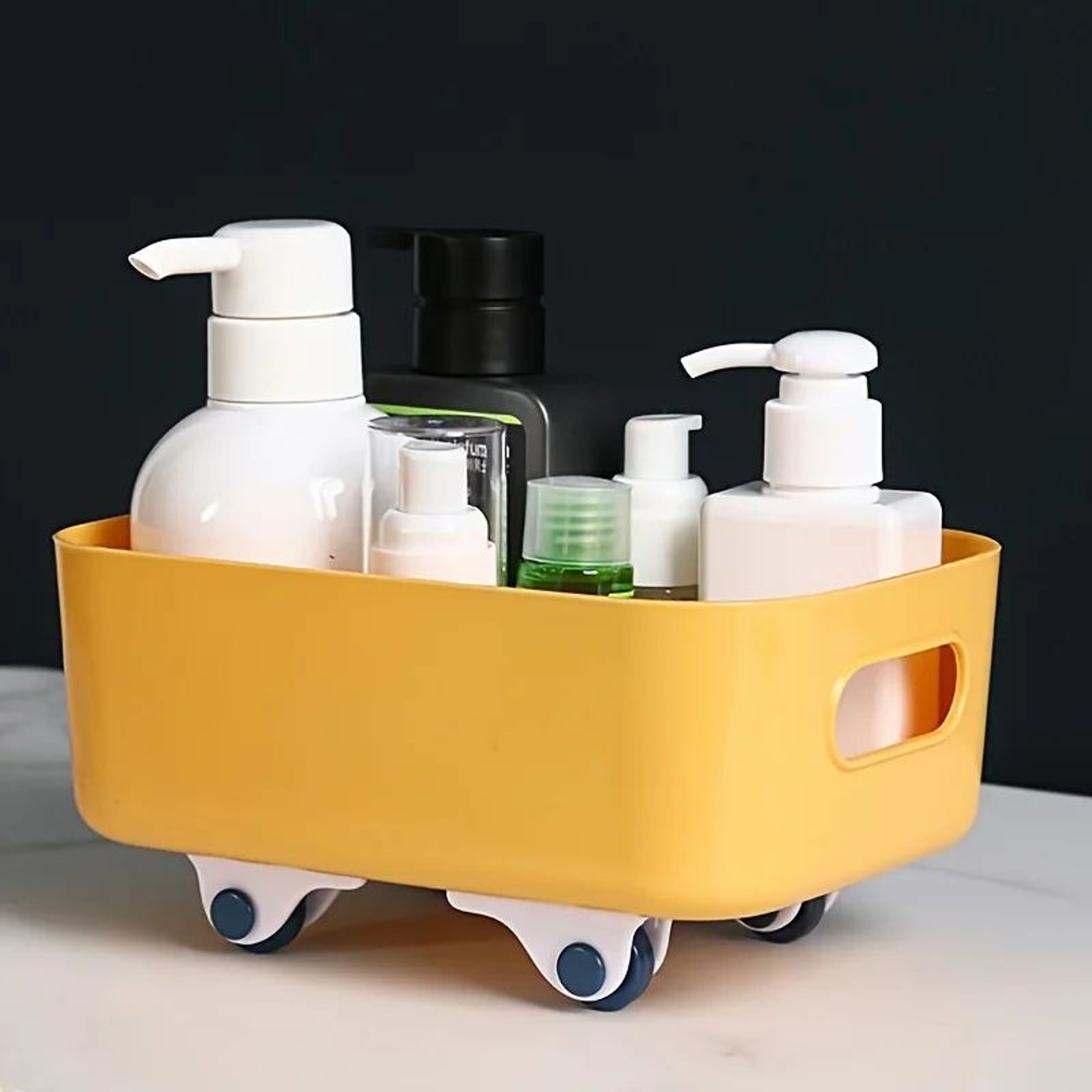 Self Adhesive Furniture Casters  No Noise No Scratch Sliding Rollers For Storage Boxes  Trash Cans  3