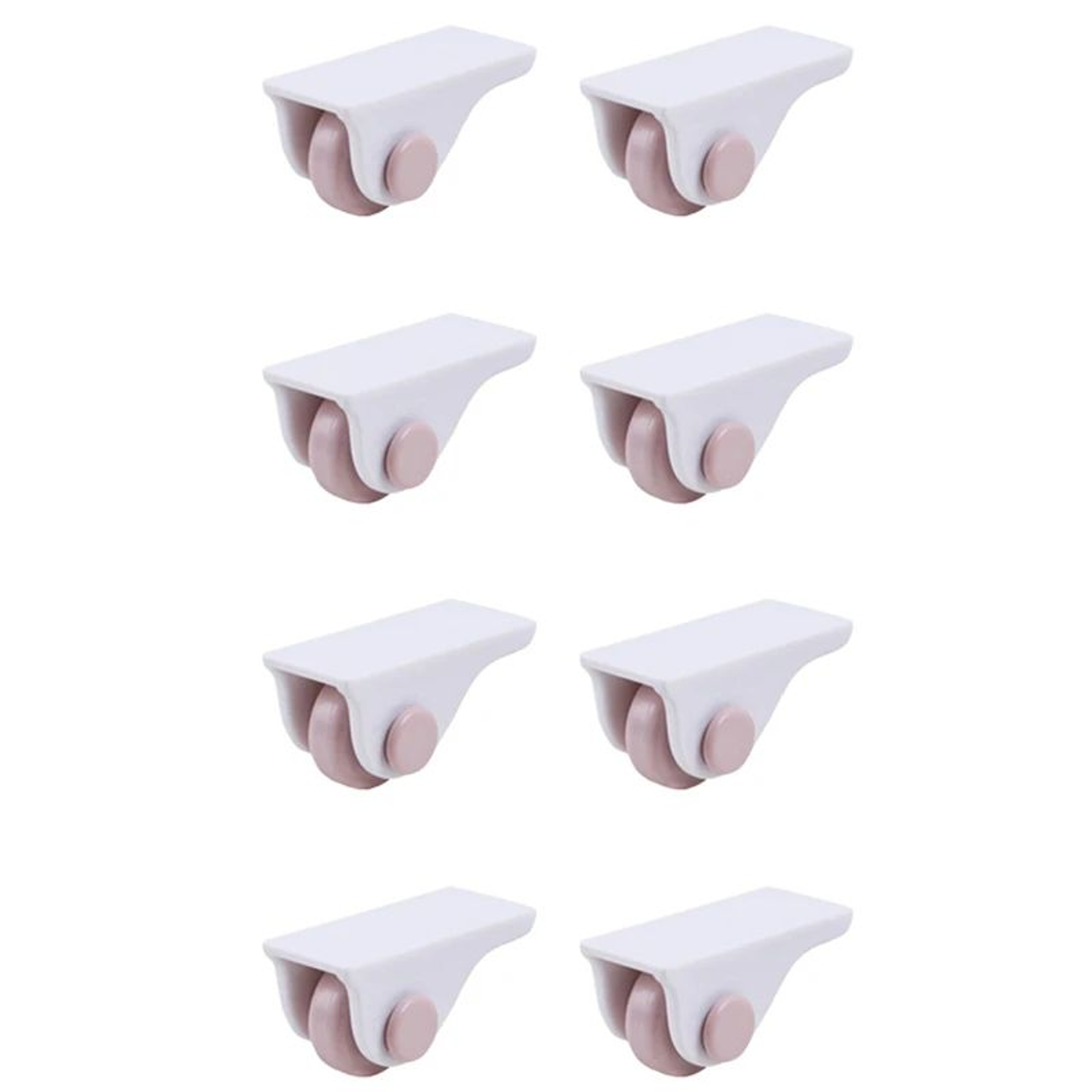Self Adhesive Furniture Casters  No Noise No Scratch Sliding Rollers For Storage Boxes  Trash Cans  8