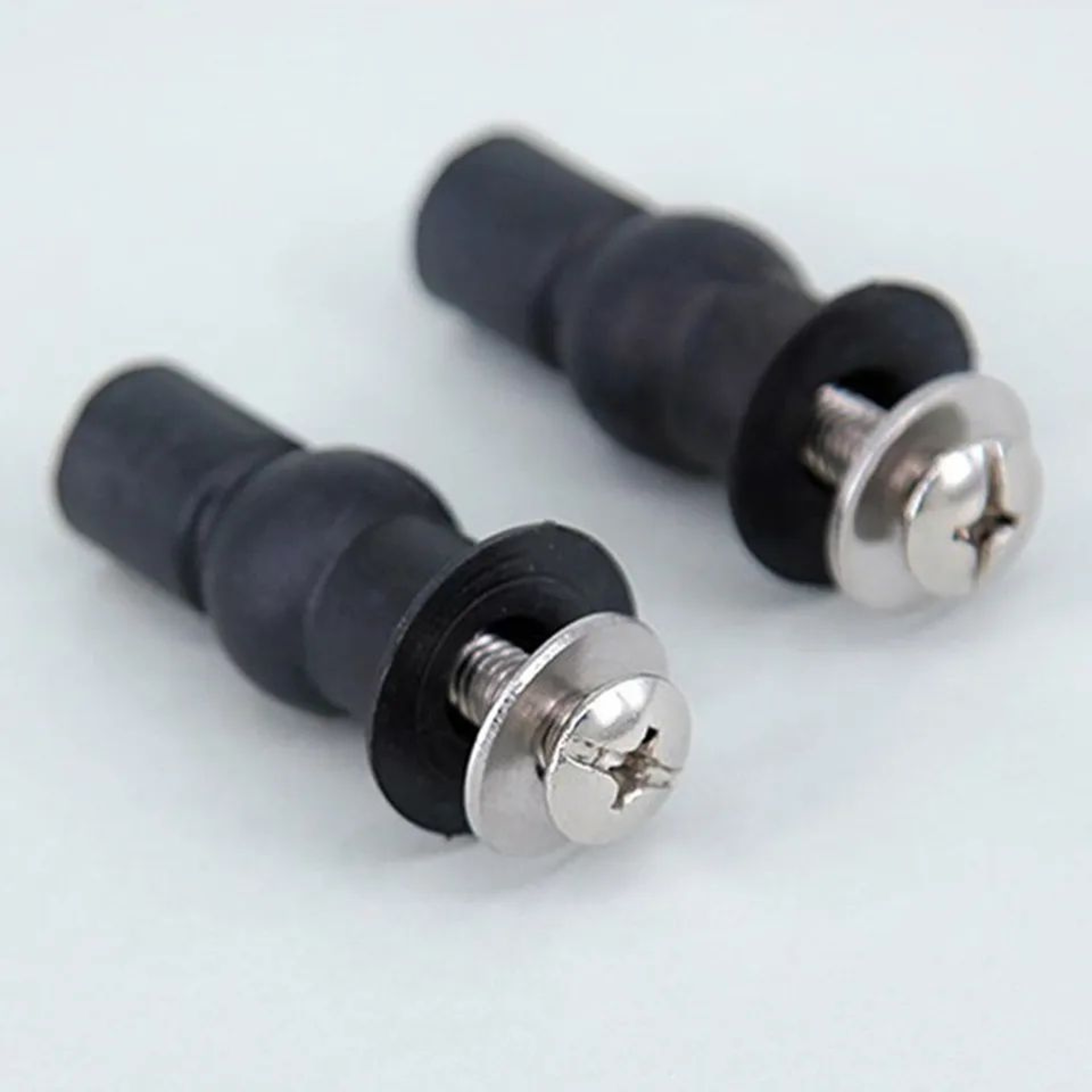 2 Pcs Toilet Seat Fixing Kit  Top Fix Expansion Screws With Rubber Well Nuts For Secure Hinge Insta 3