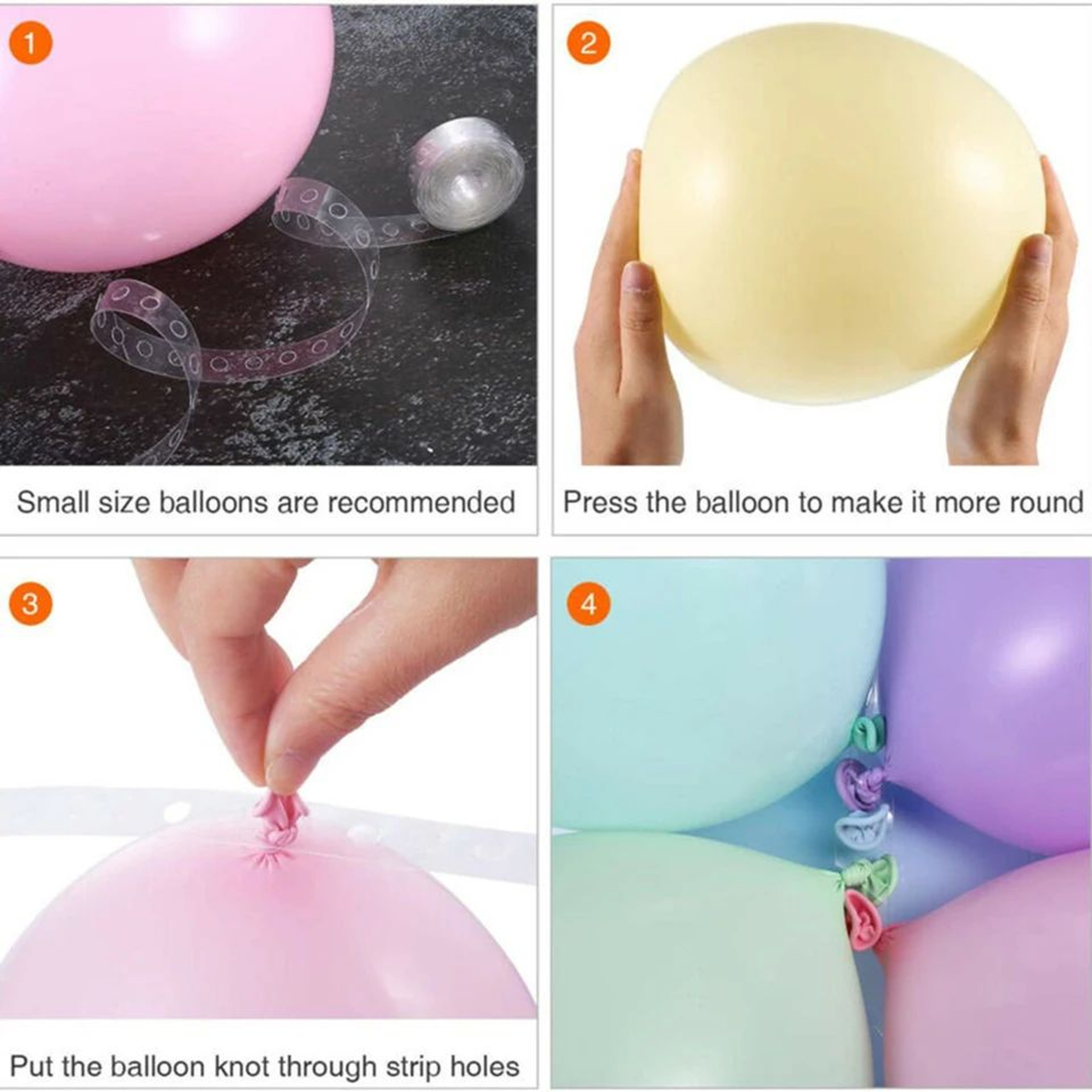 2 Pcs 5M Balloon Arch Kit  Balloon Garland Decorating Tape For Weddings Birthdays  Parties 4