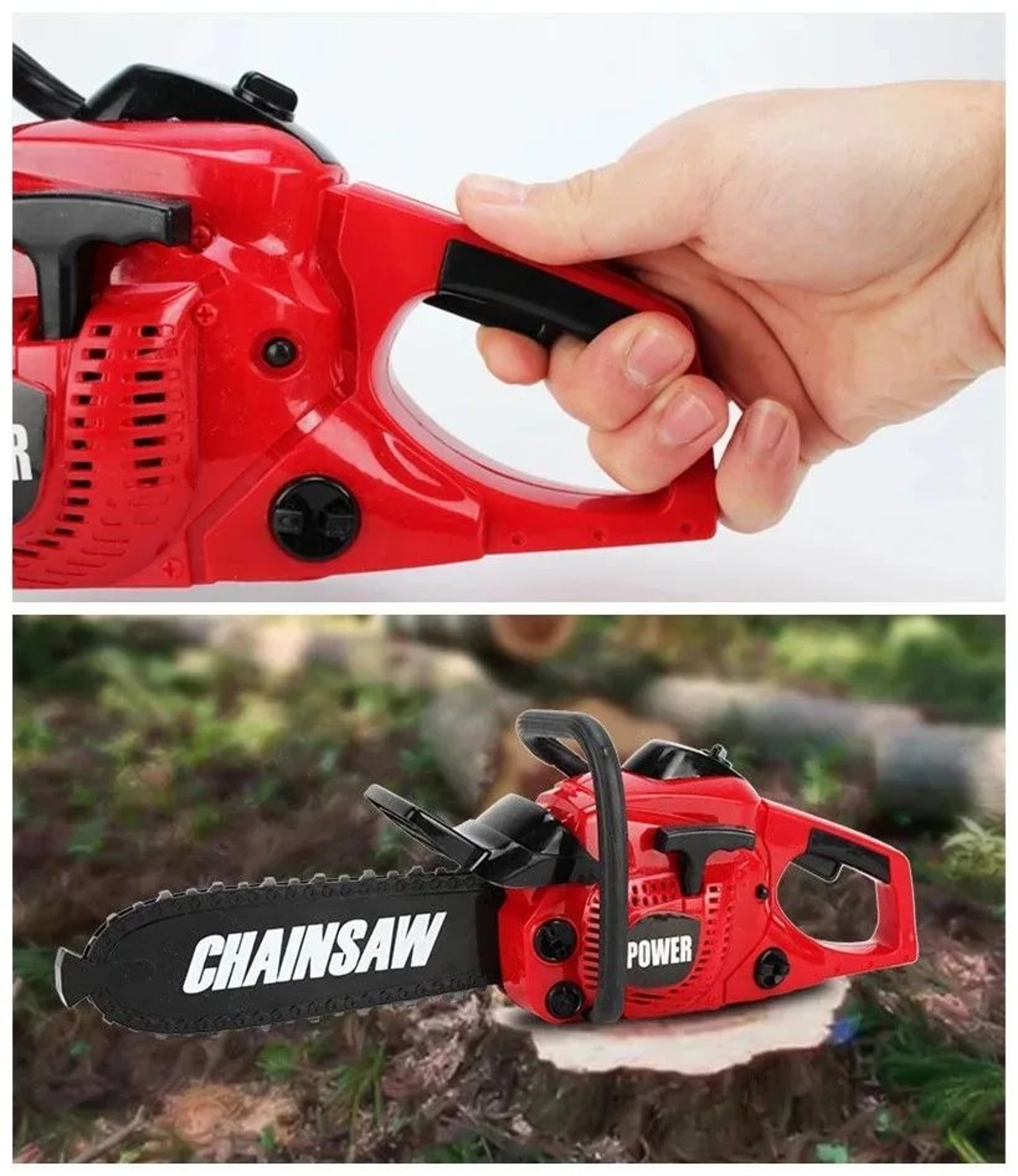 Kids Electric Toy Chainsaw  Large Size Safe Pretend Play Tool For Children Realistic Sound  Action 1