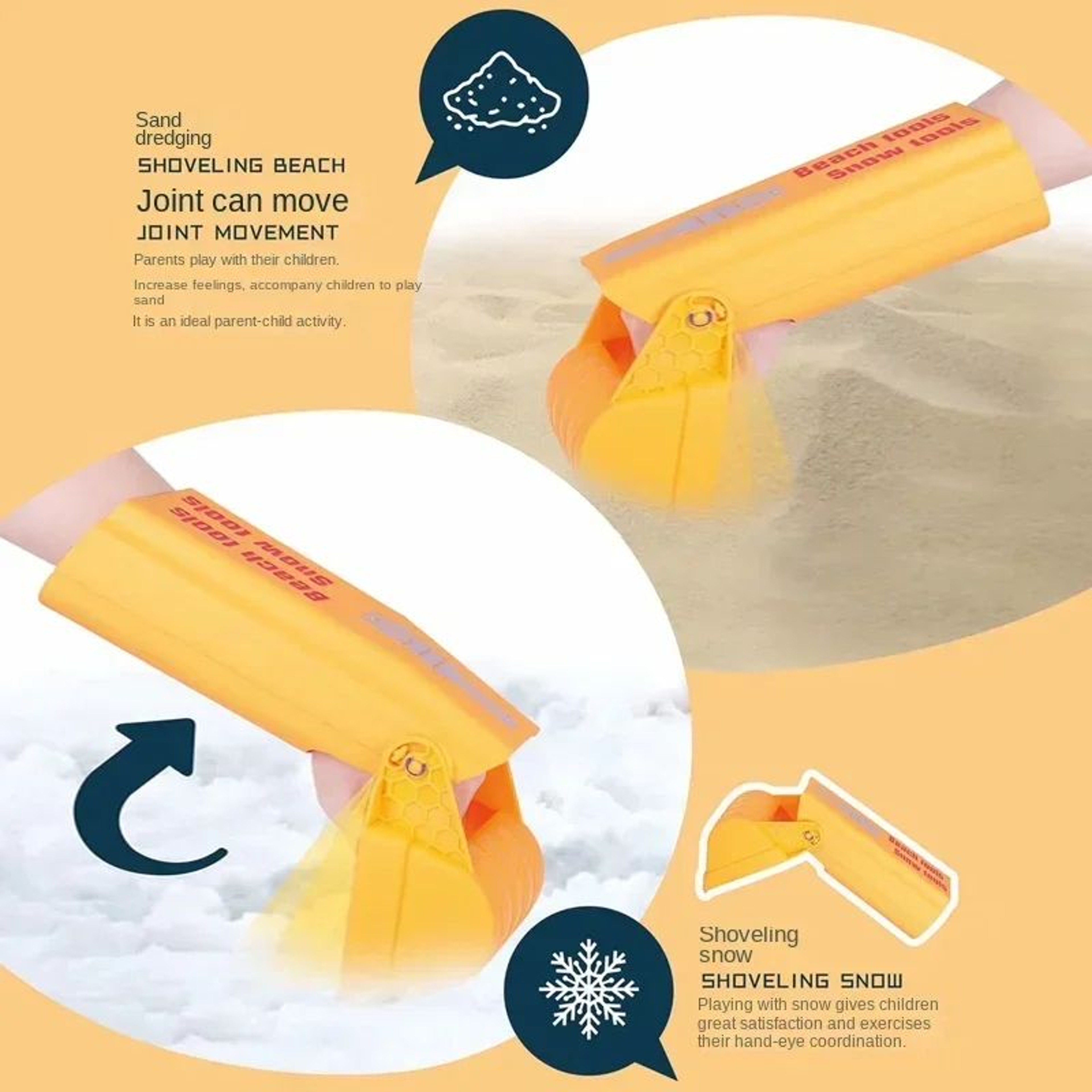 ExtraLarge Digging Arm Beach Toy  HeavyDuty Sand  Snow Digging Tool For Kids  Adults 1