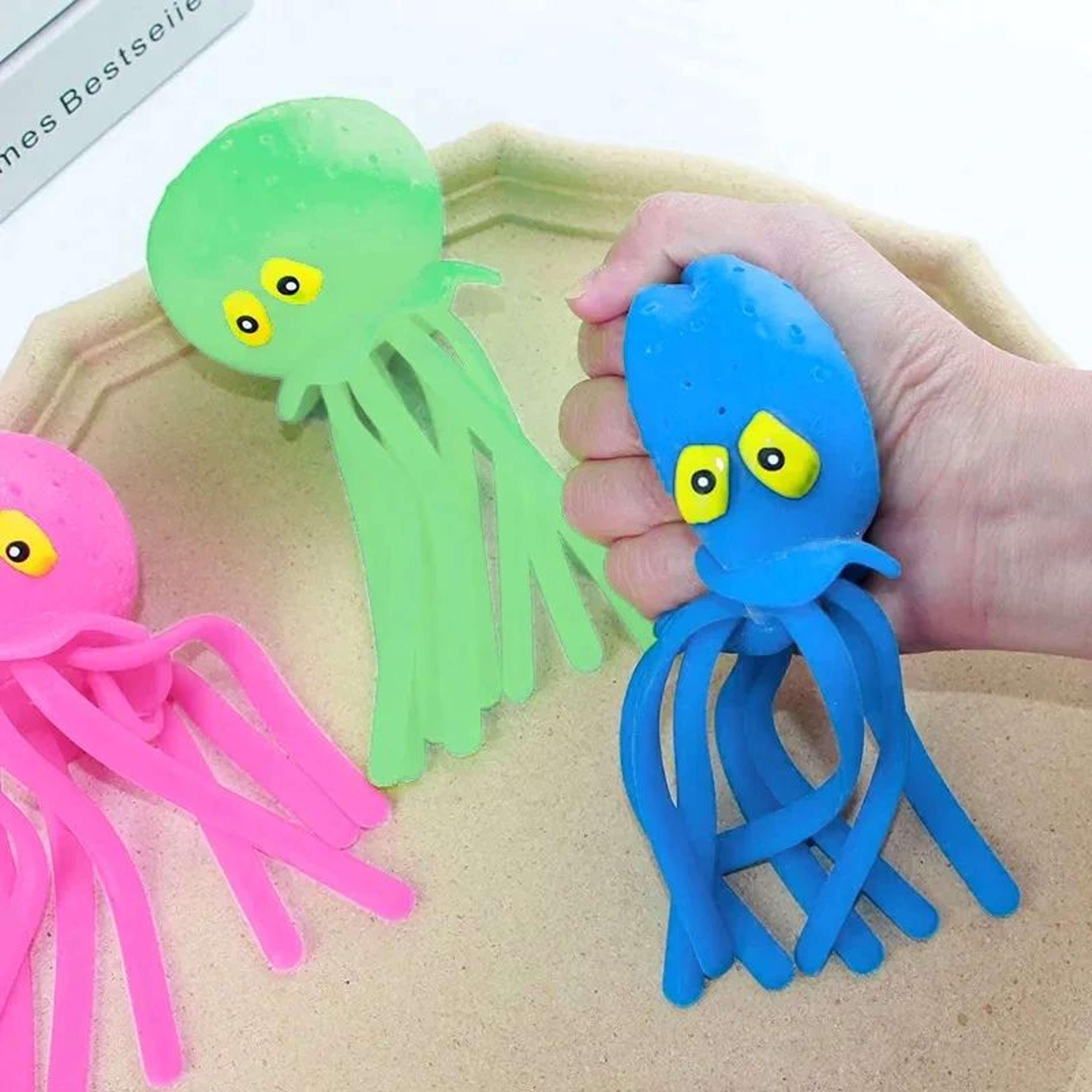 Octopus Sponge Bath Toy For Babies  Water Absorbing Squeeze Toy For Bath  Pool Play 1