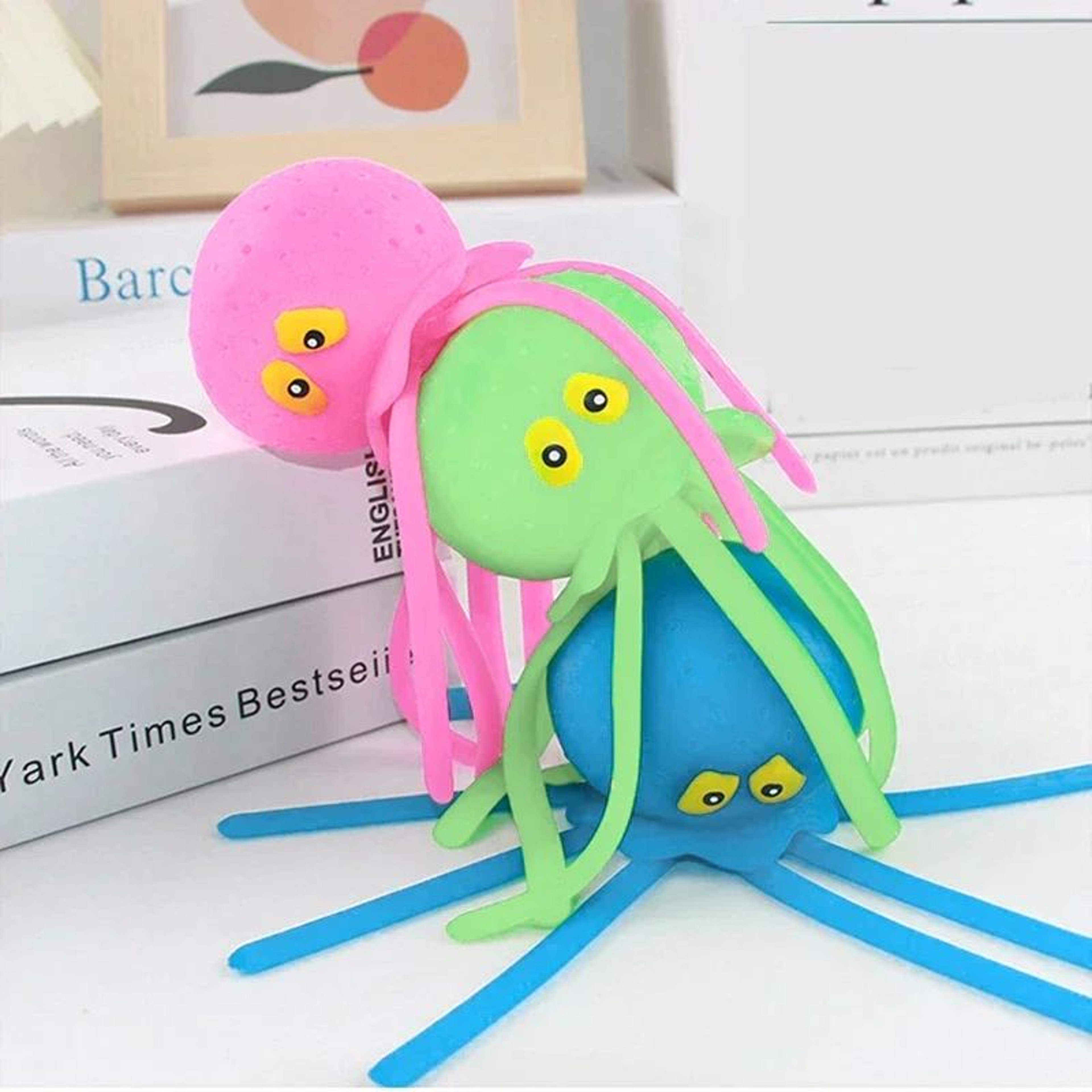 Octopus Sponge Bath Toy For Babies  Water Absorbing Squeeze Toy For Bath  Pool Play 5