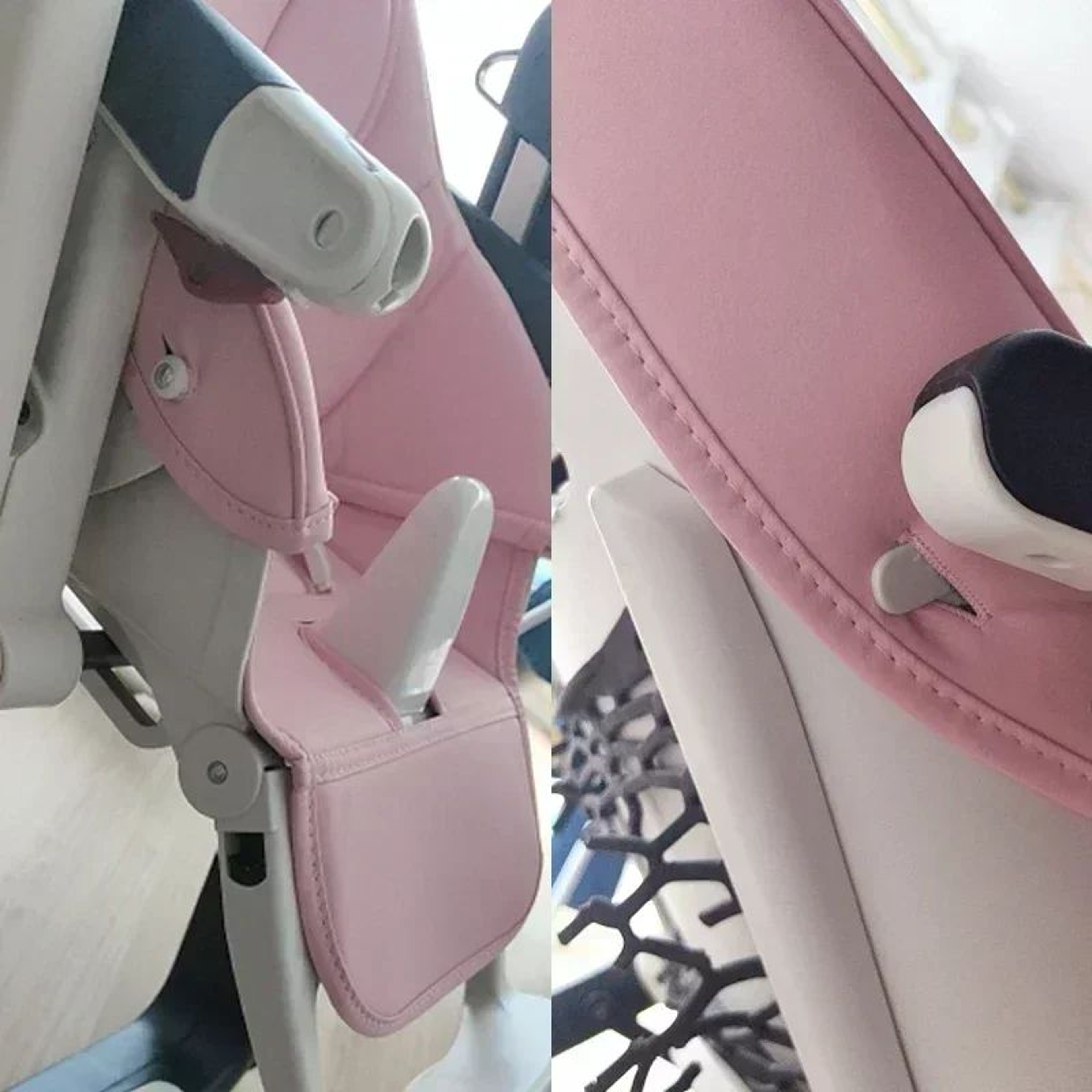 Baby Chair Seat Cushion Cover  PU Leather Padded Stroller  High Chair Protector 3