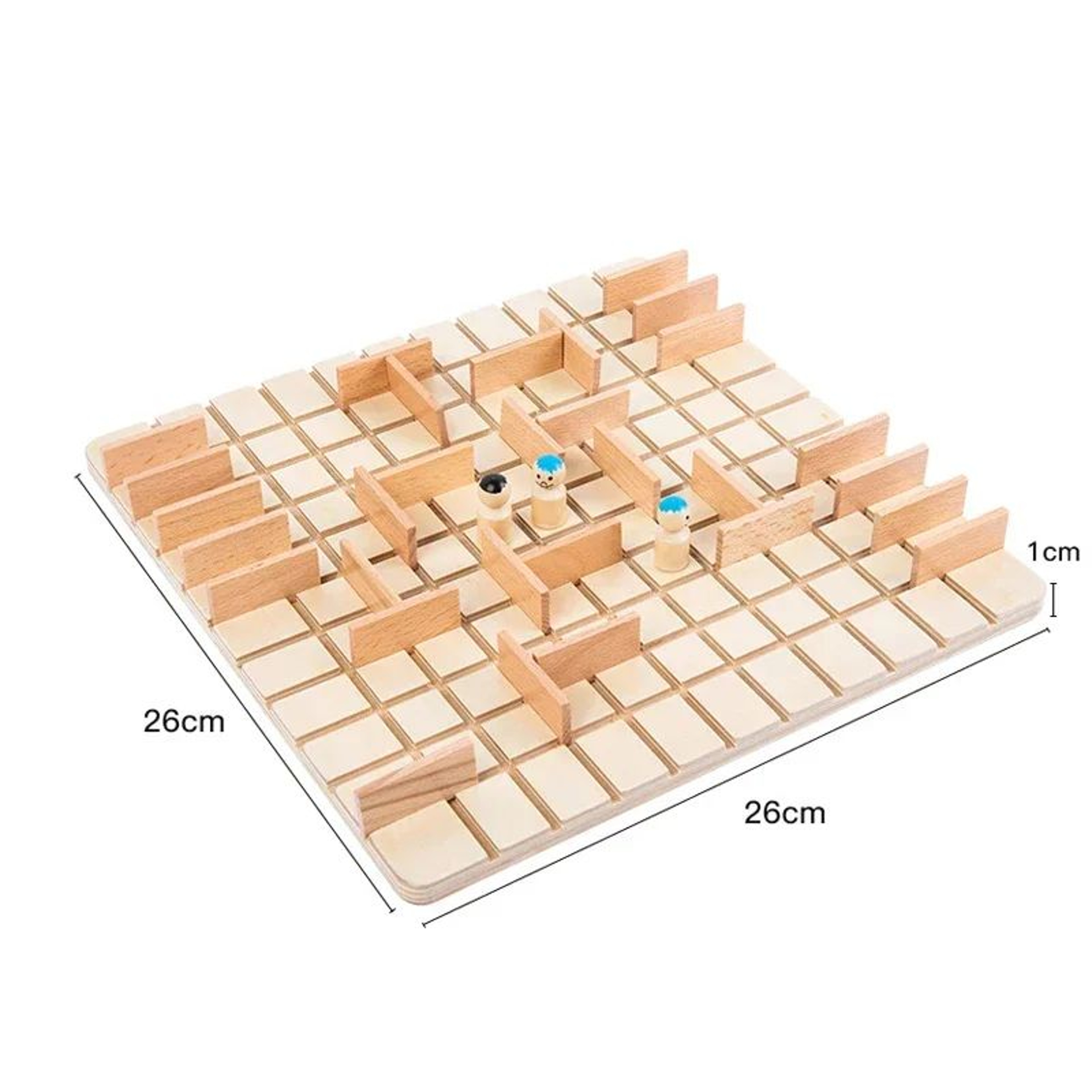 Wooden Chase  Intercept Board Game  TwoPlayer ParentChild Puzzle Battle Toy 4