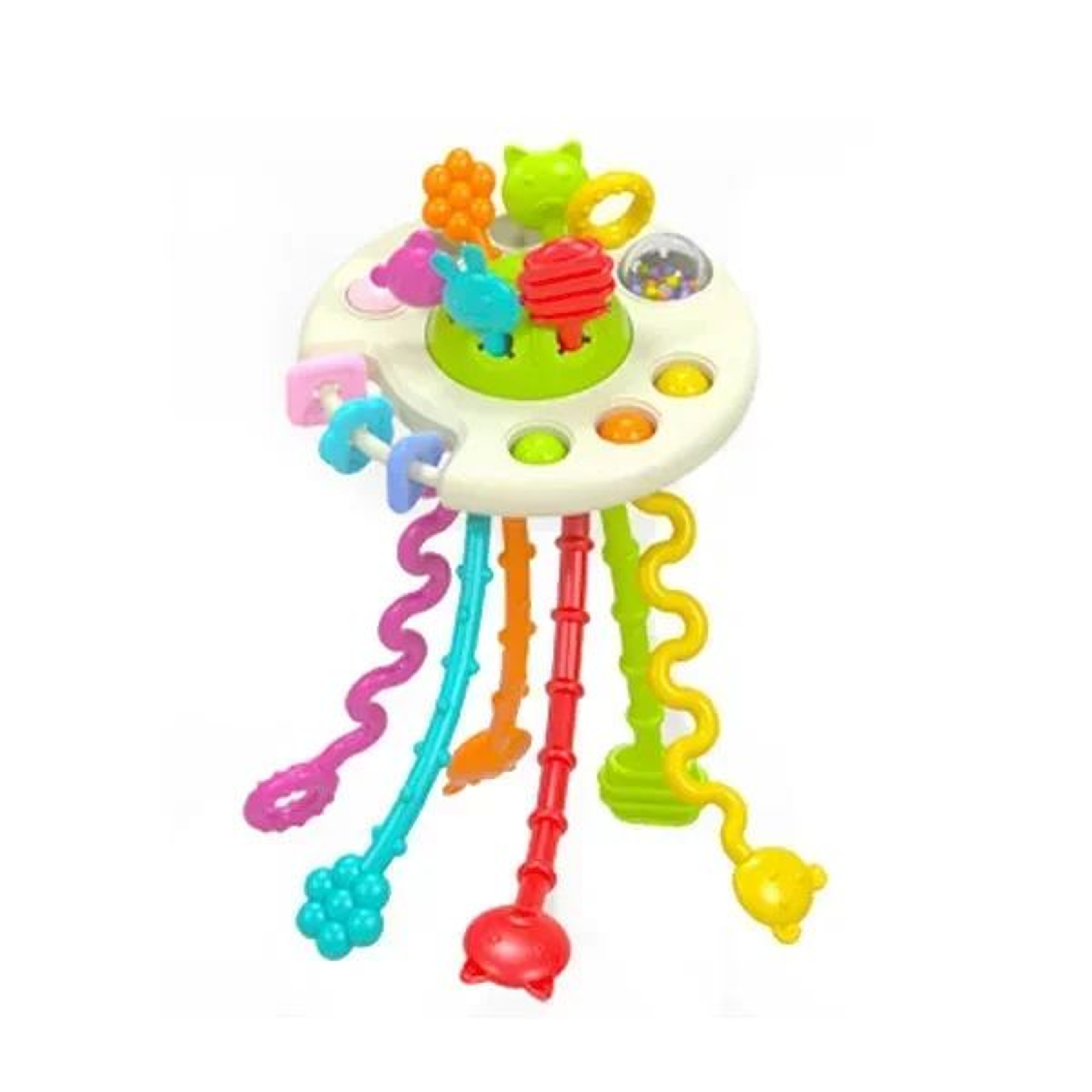Montessori Sensory Pull String Toy  BPAFree Baby Educational Teething  Fine Motor Training 13Y 7