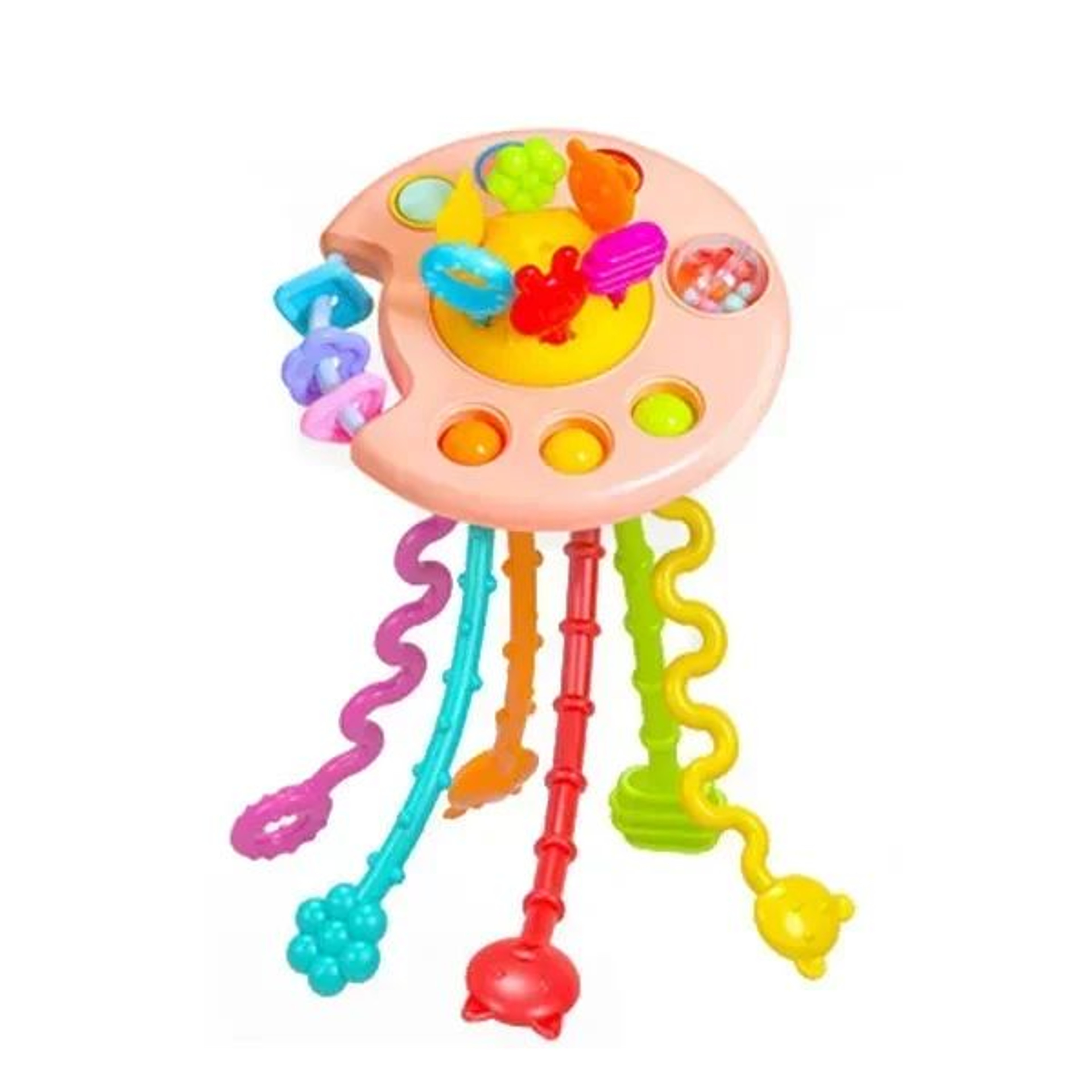 Montessori Sensory Pull String Toy  BPAFree Baby Educational Teething  Fine Motor Training 13Y 8