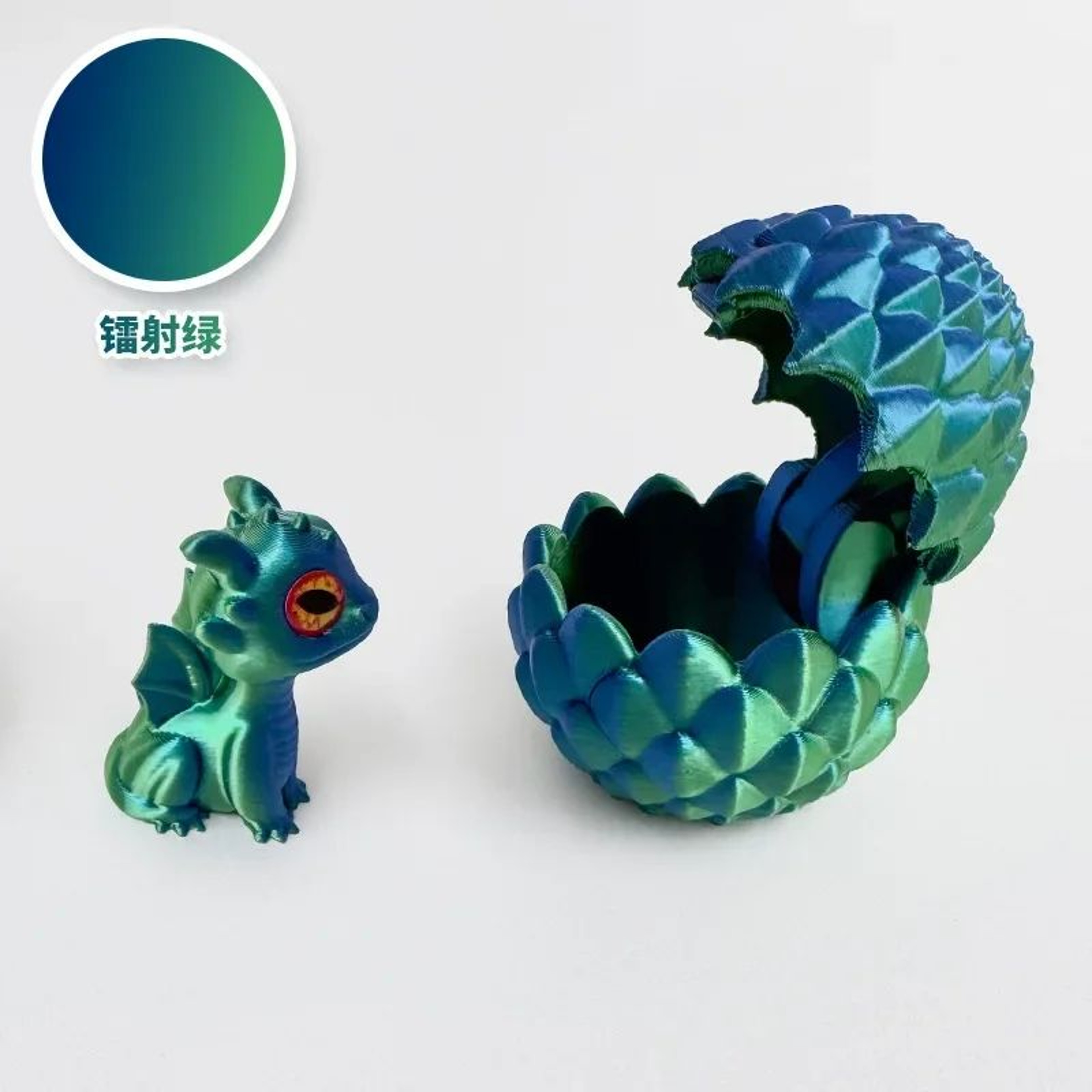3D Printed Mini Dragon Toy With Eggs  Fantasy Collectible Decor  Gift For Kids 7