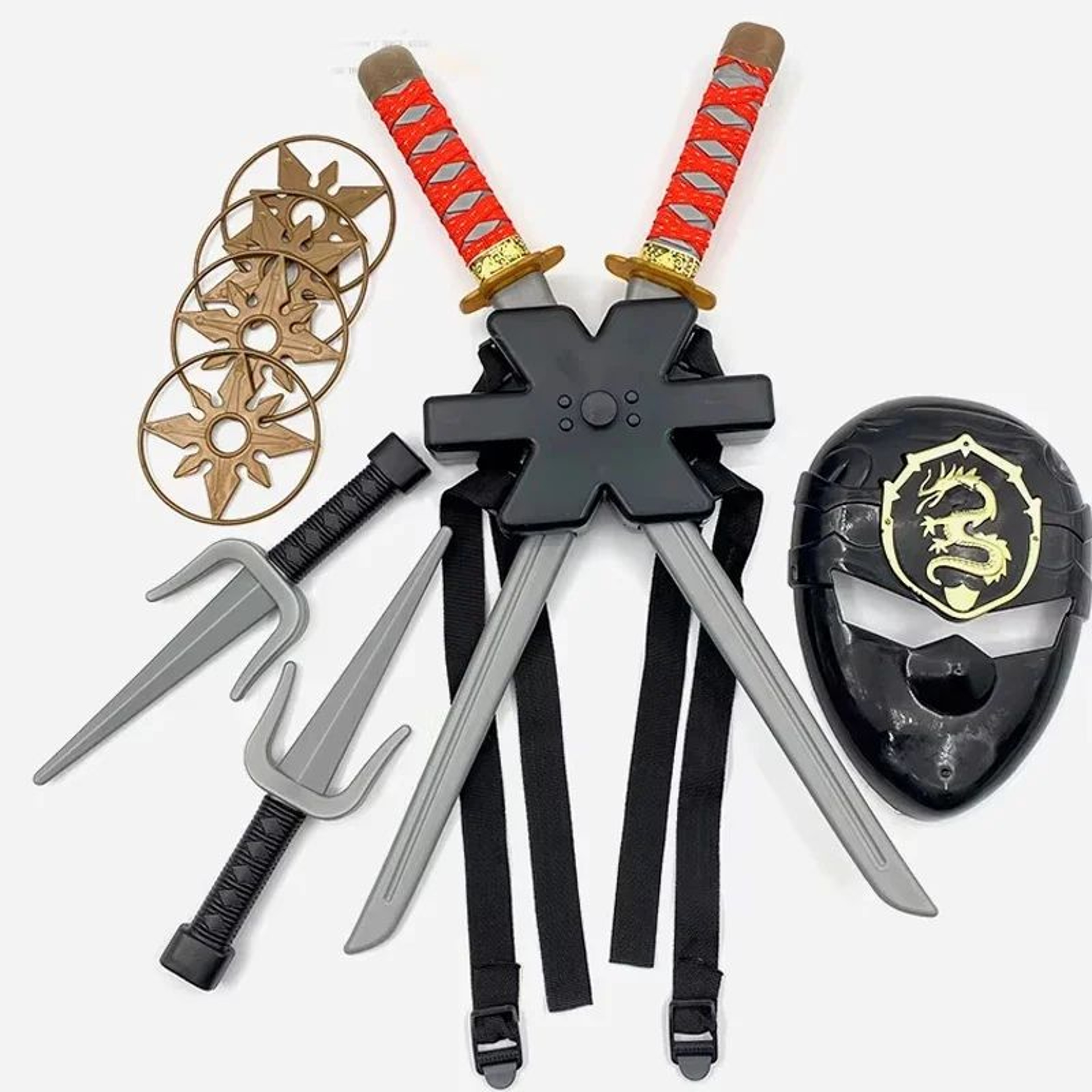 Ninja Costume Toys For Kids  Samurai Dagger Toy Knife  Ninja Darts Play Set 0