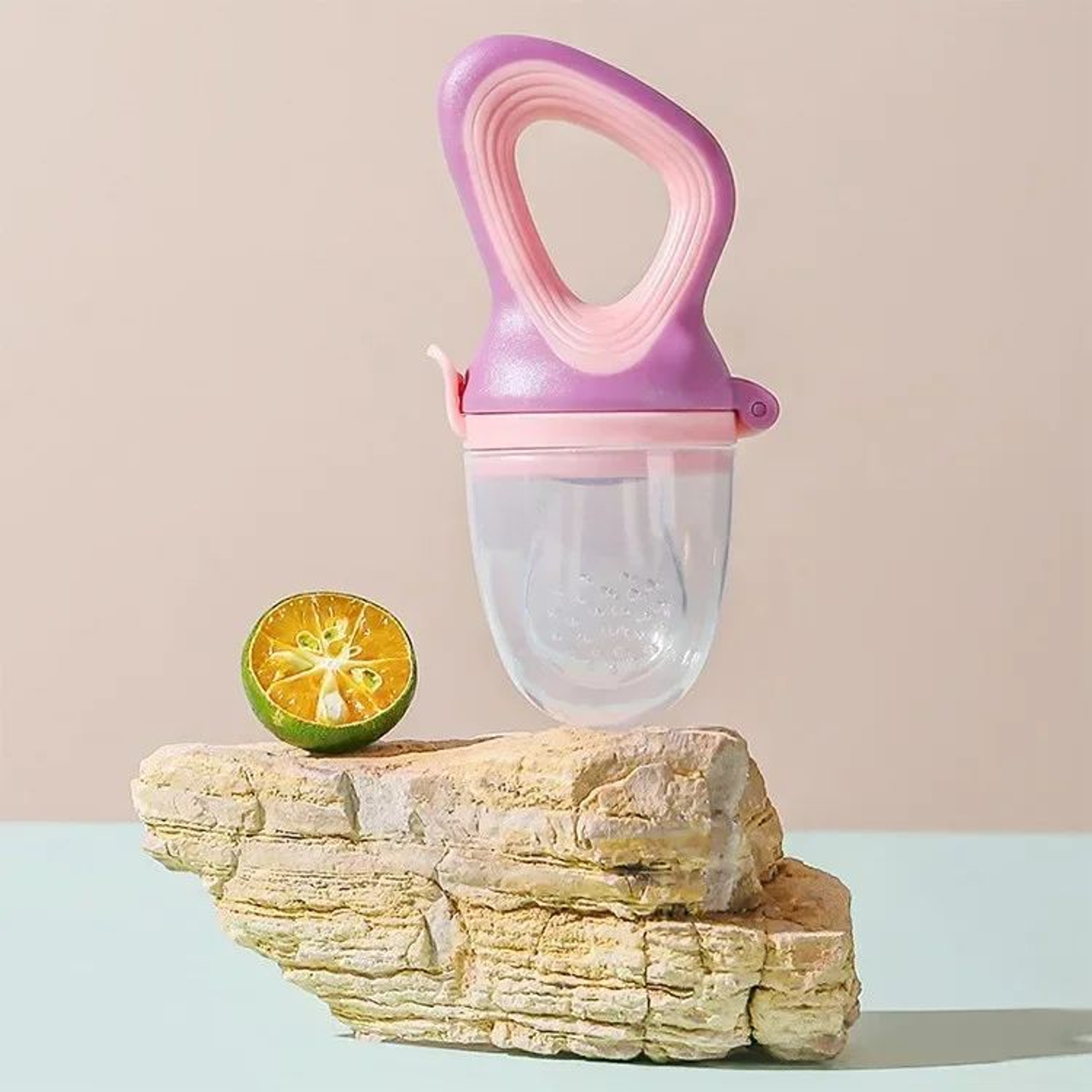 Silicone Baby Fruit Feeder Pacifier With Cover  Fresh Food Nibbler  Teething Soother For Safe SelfF 11