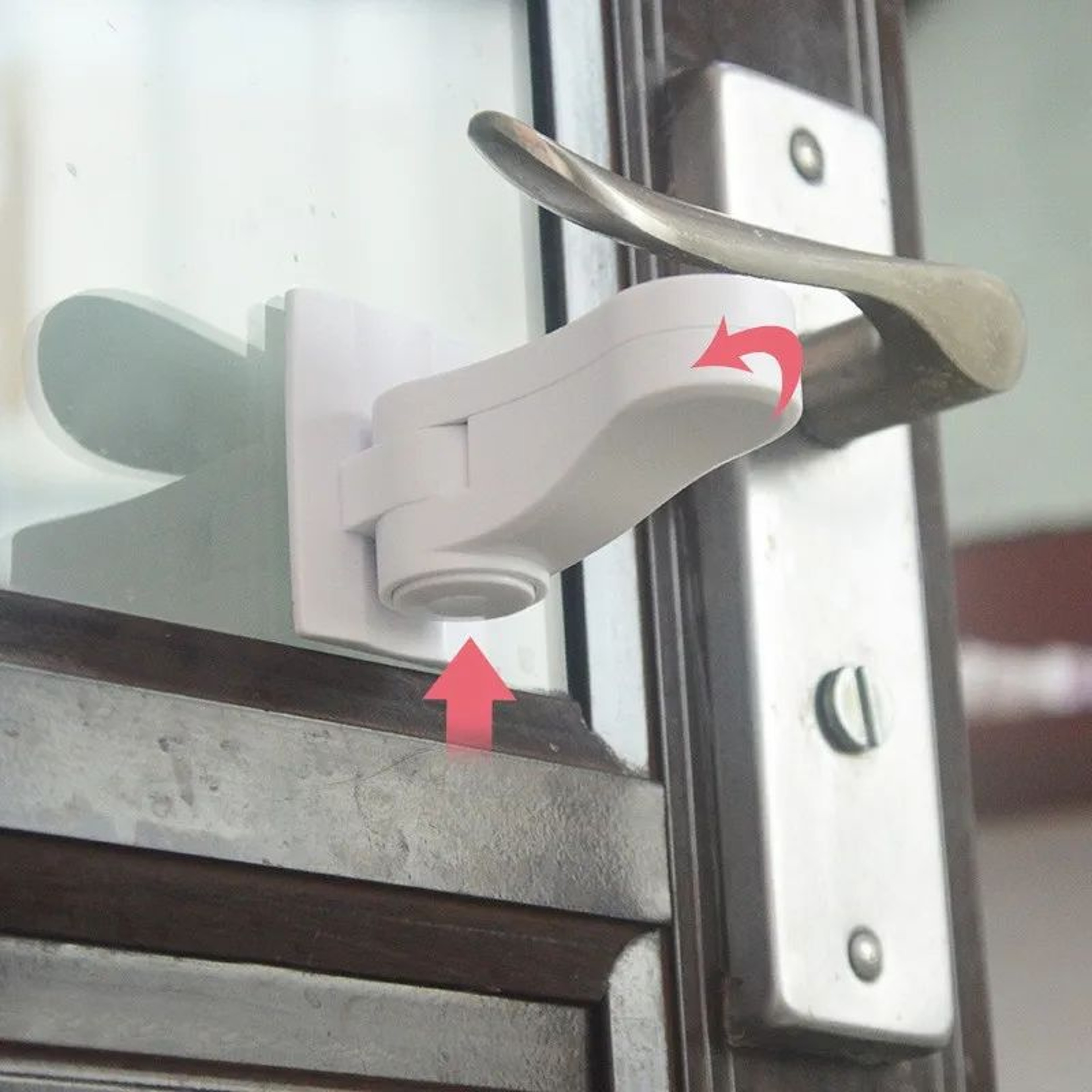 Universal Child Safety Door Lever Lock  ABS AntiOpen Handle Protection For Baby  Kids 4