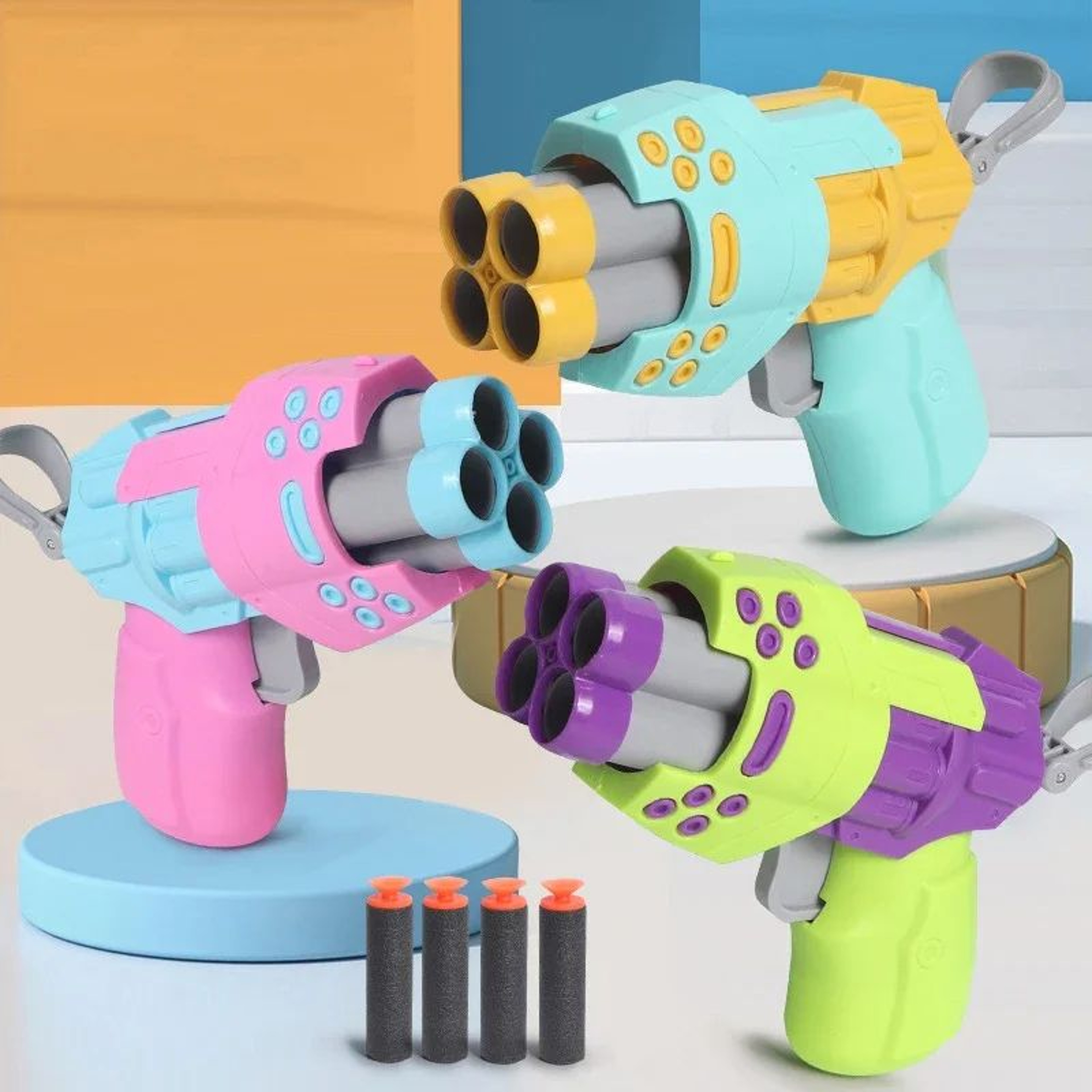 Radish Blaster Foam Dart Toy Gun  Soft Bullet Launcher For Safe Play  Stress Relief 1
