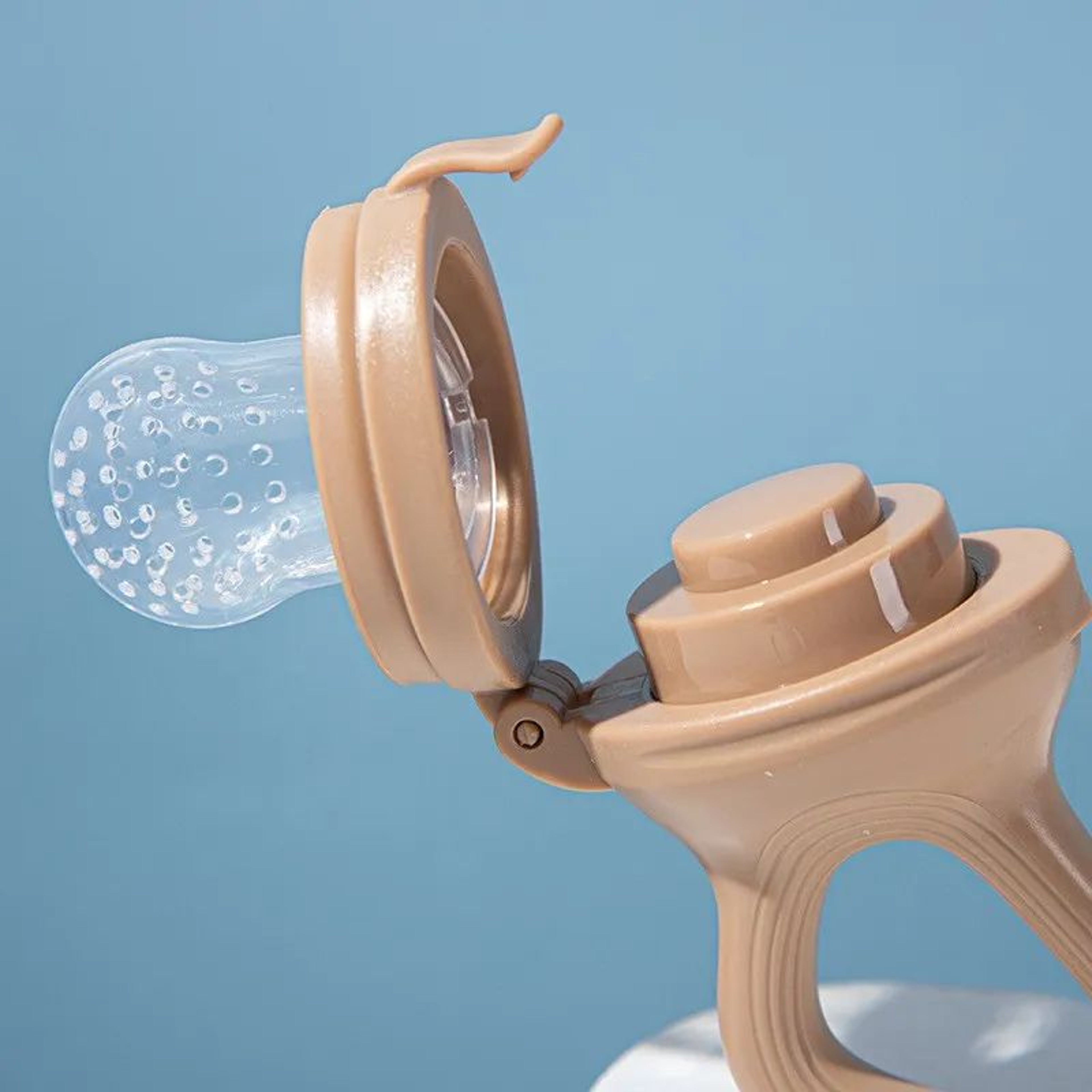 5in1 Baby Fruit Feeder  Teething Pacifier Set  Silicone Mesh Food Feeder With Interchangeable Nippl 1