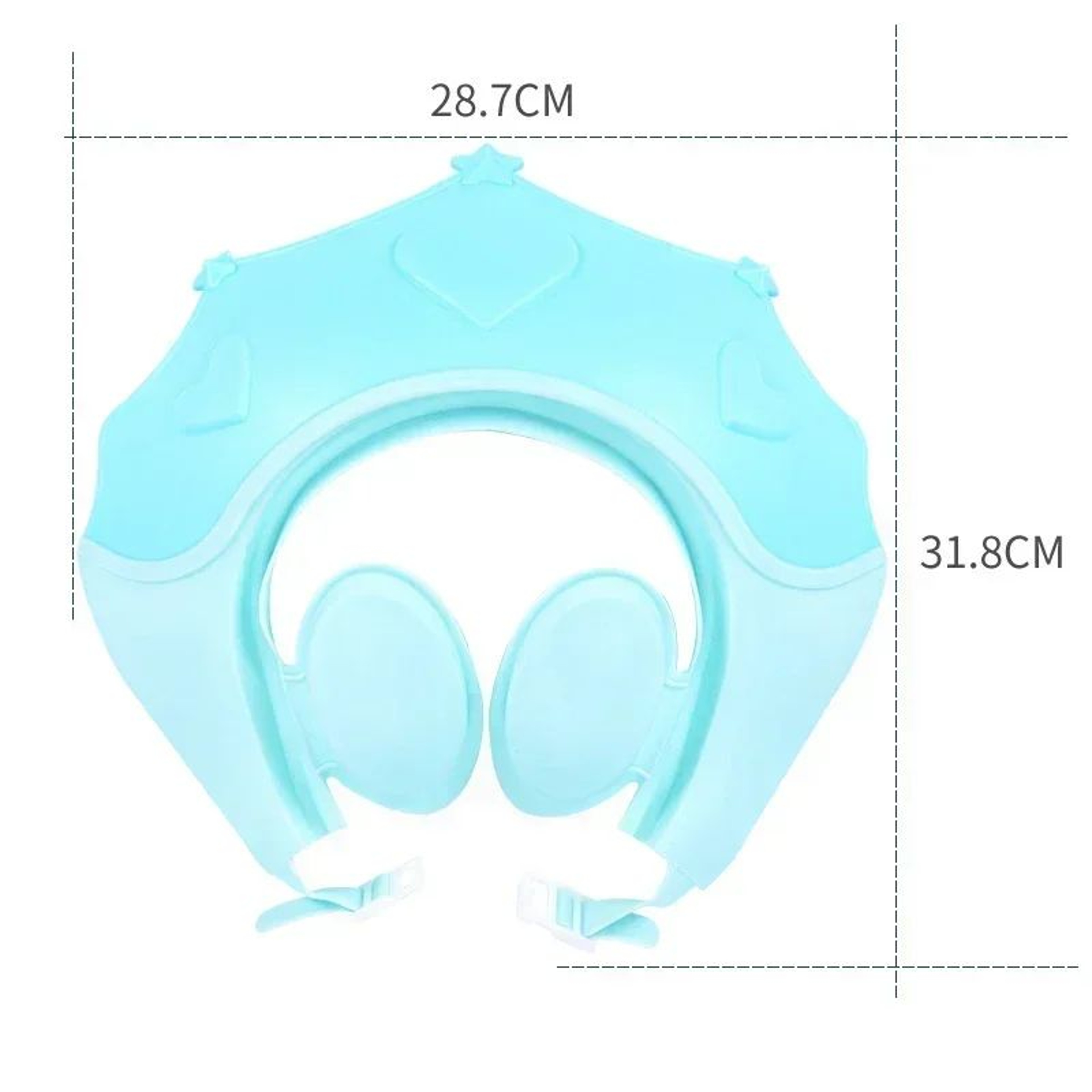 Adjustable Baby Shampoo Shower Cap  Soft Hair Wash Hat With Ear  Eye Protection For Kids 4