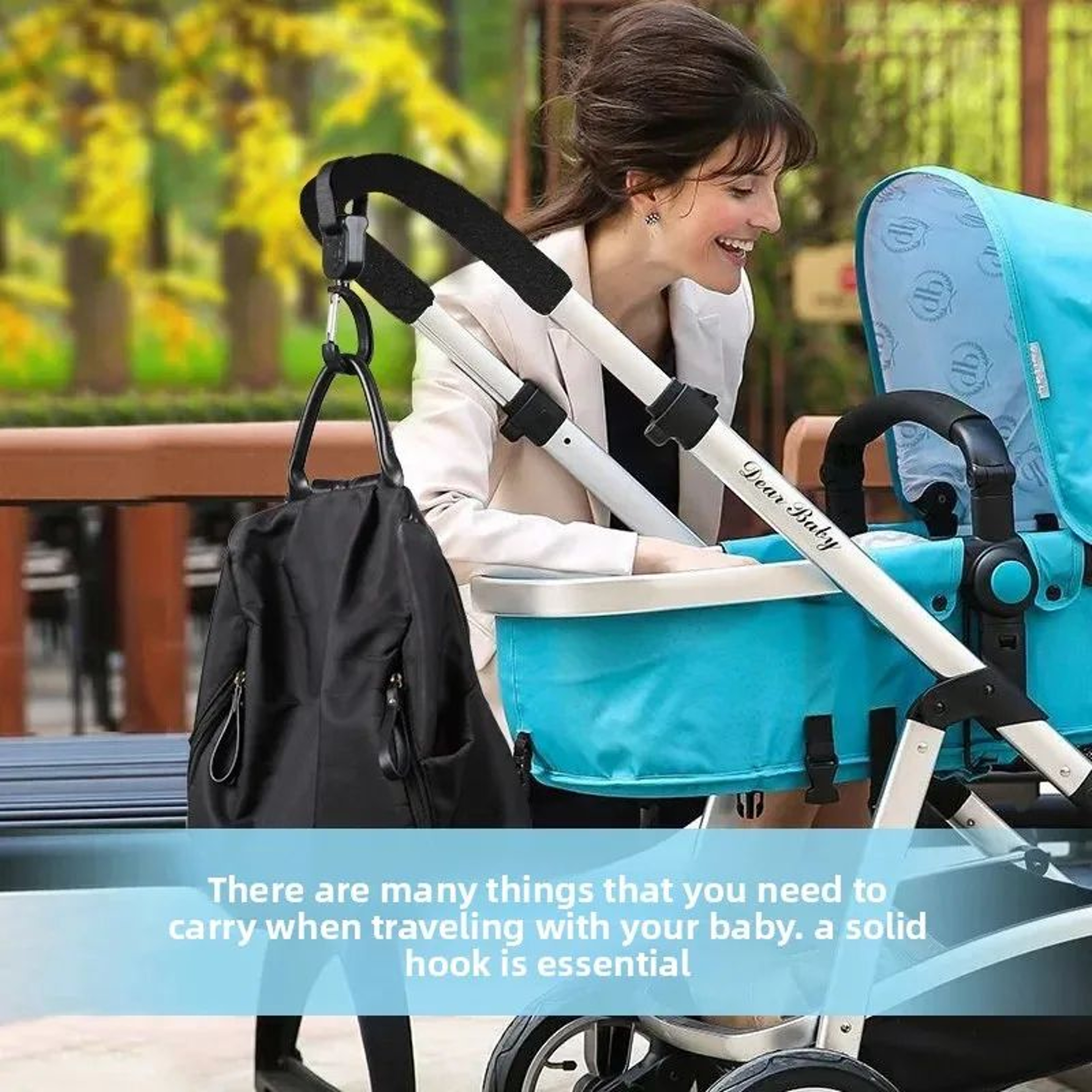 2 Pcs Stroller Hook Set  Multipurpose Shopping Bag Hooks For Baby Prams  Strollers 5