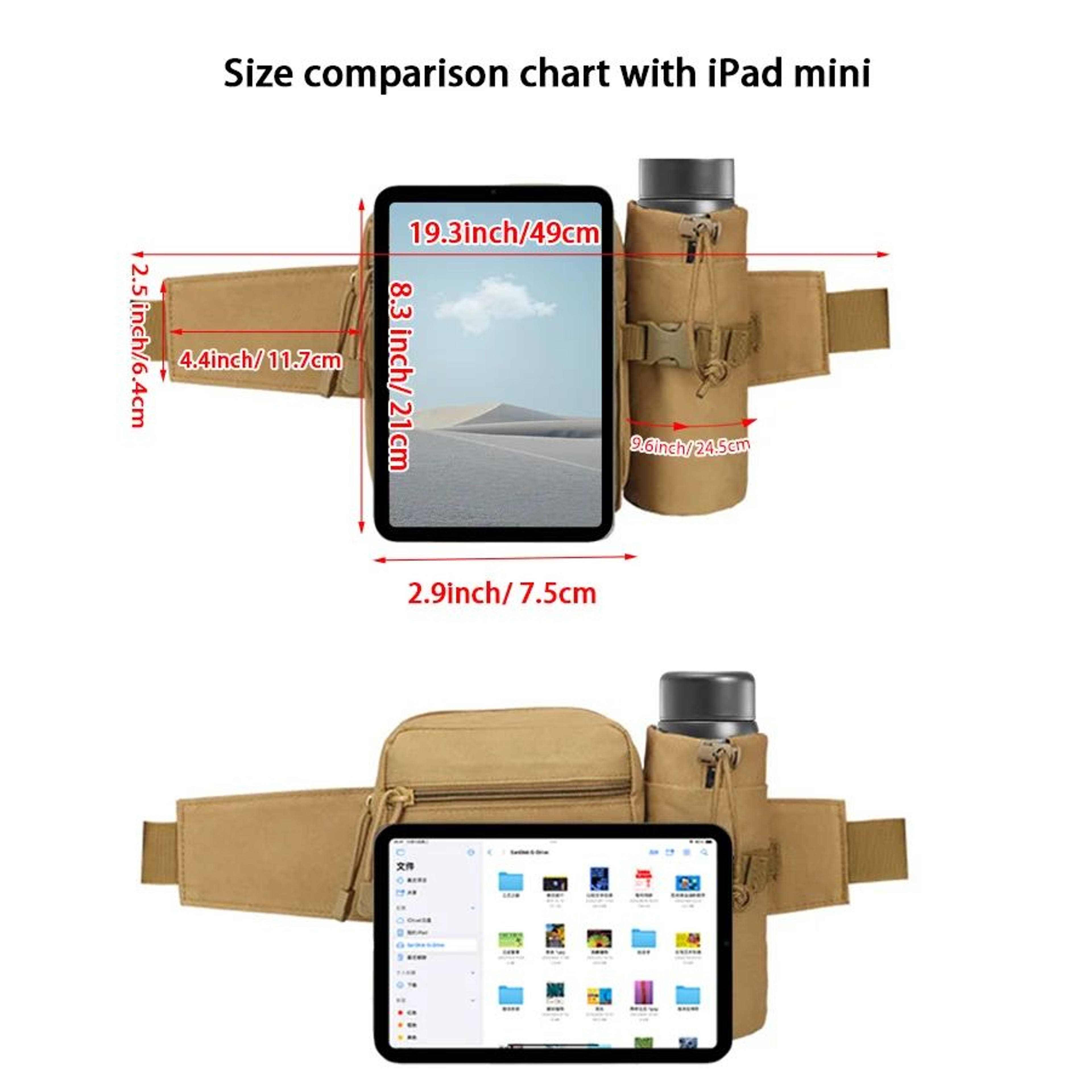 Detachable Sports Water Bottle Waist Bag  HandsFree Hydration Belt For Hiking Camping  Outdoor Adve 1