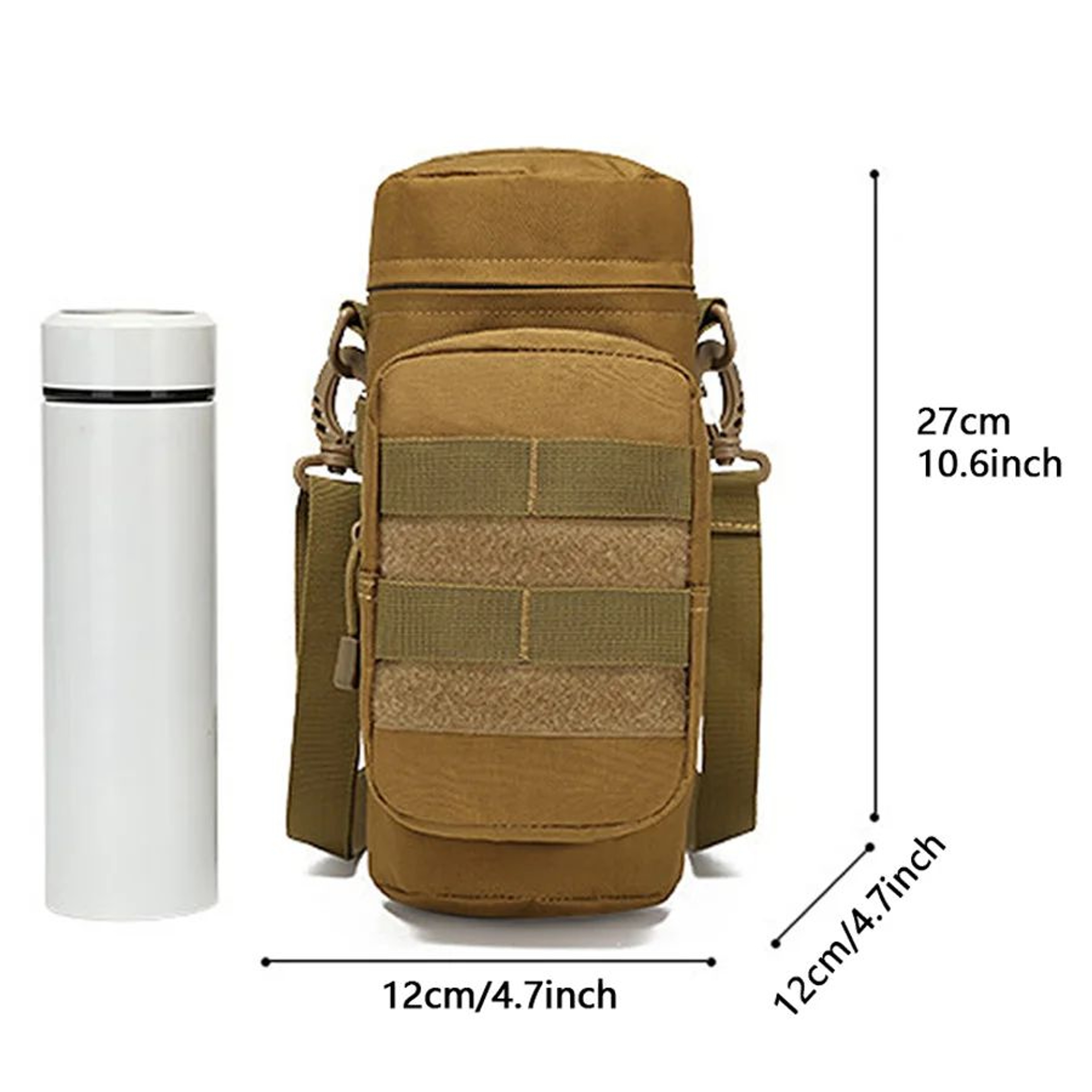 Multifunctional Water Bottle Shoulder Bag  Outdoor Hanging Hydration Bag For Camping Cycling  Sport 3