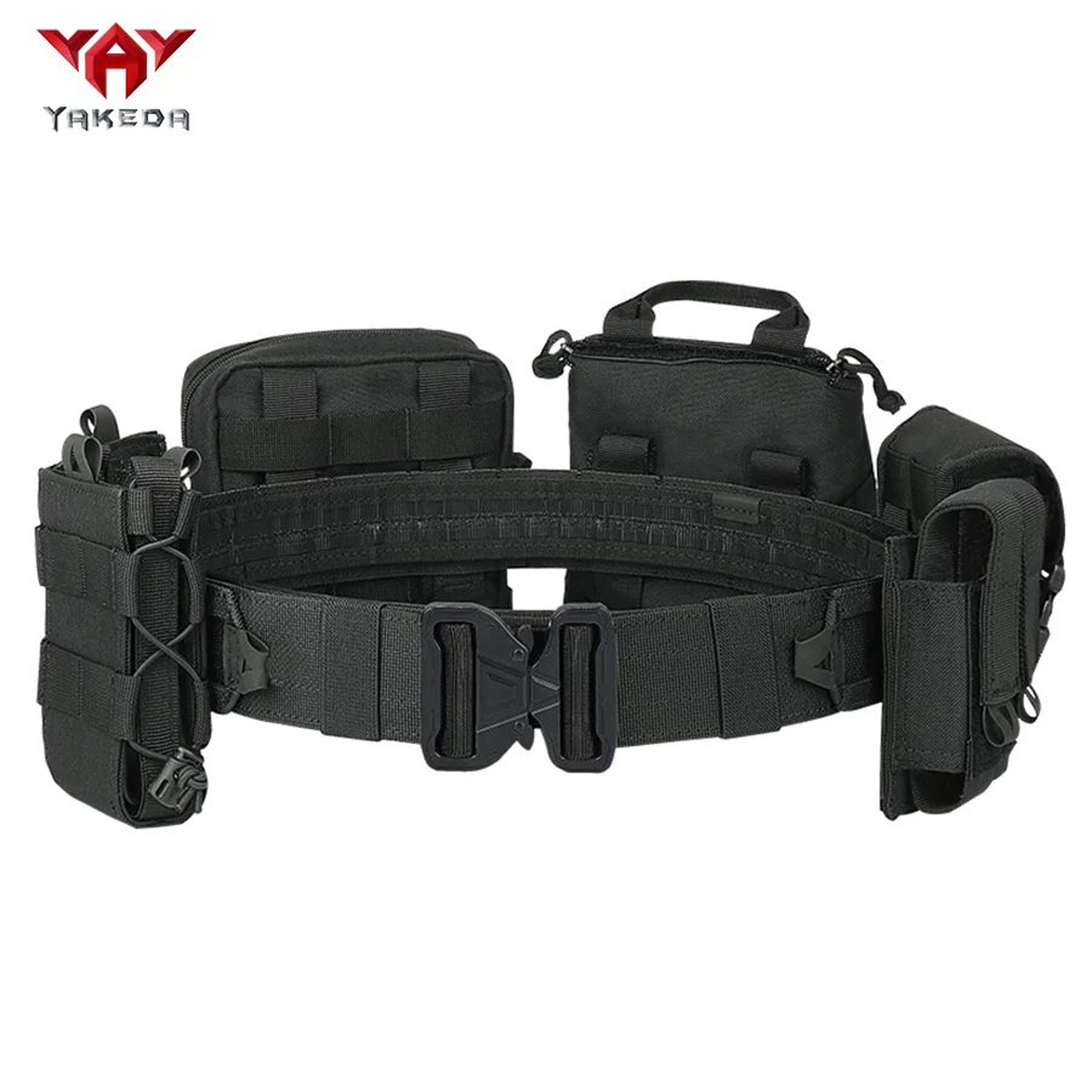 YAKEDA Tactical Training Belt Set  Adjustable Detachable 8Piece Outdoor Patrol Gear 7