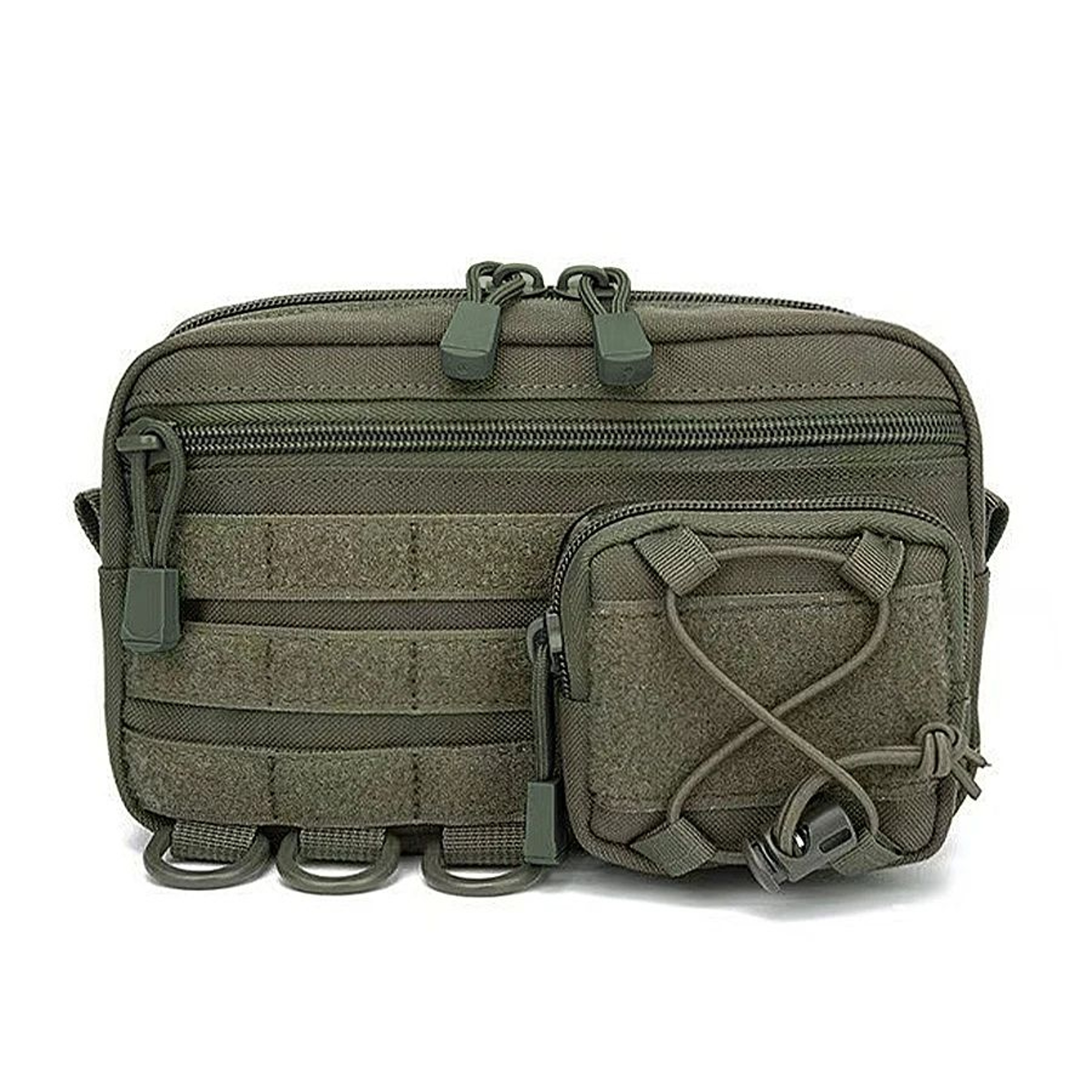 MOLLE EDC Waist Bag  Woven MultiLayer Utility Storage Pouch For Outdoor Sports 6